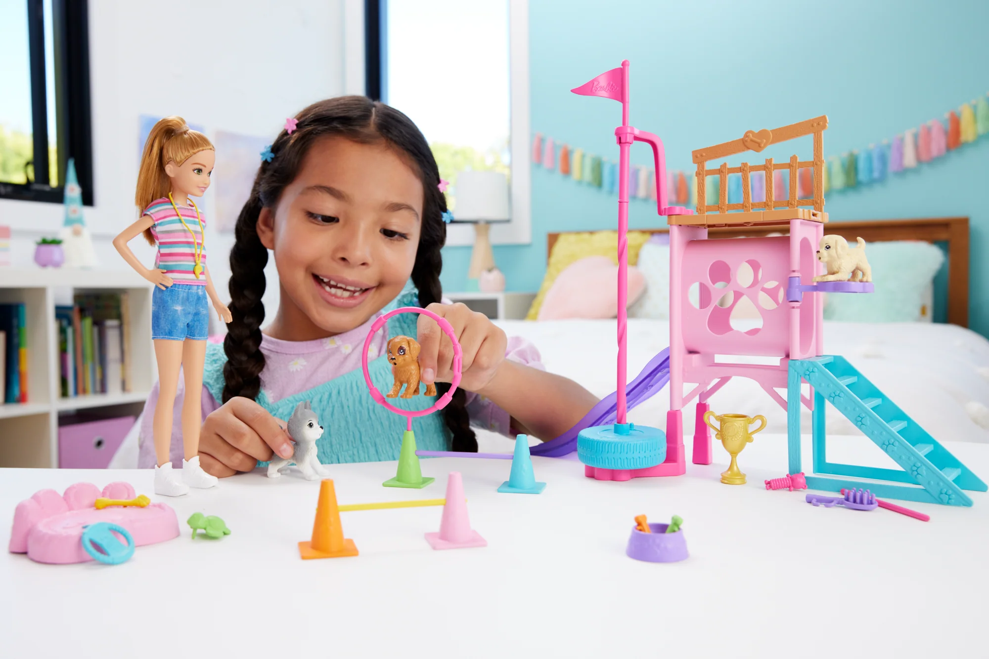 Barbie-Poupée et Coffret Parcours D’Obstacles - Image 2