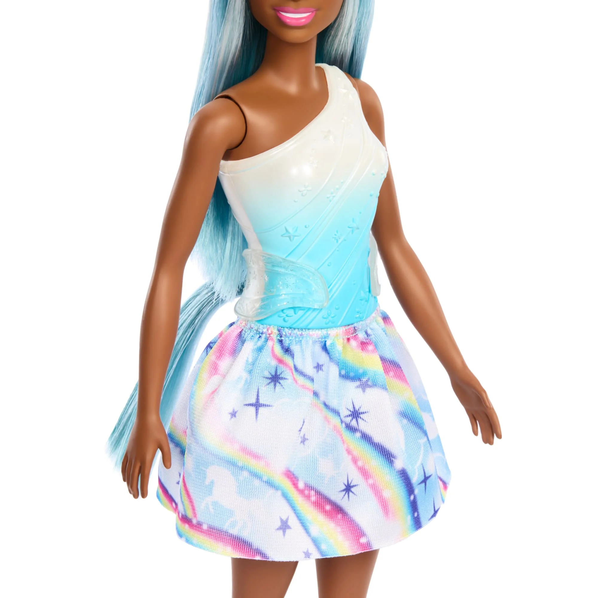 Barbie  Poupée Licorne, Cheveux Bleus, Tenue Ombrée et Accessoires - Image 3