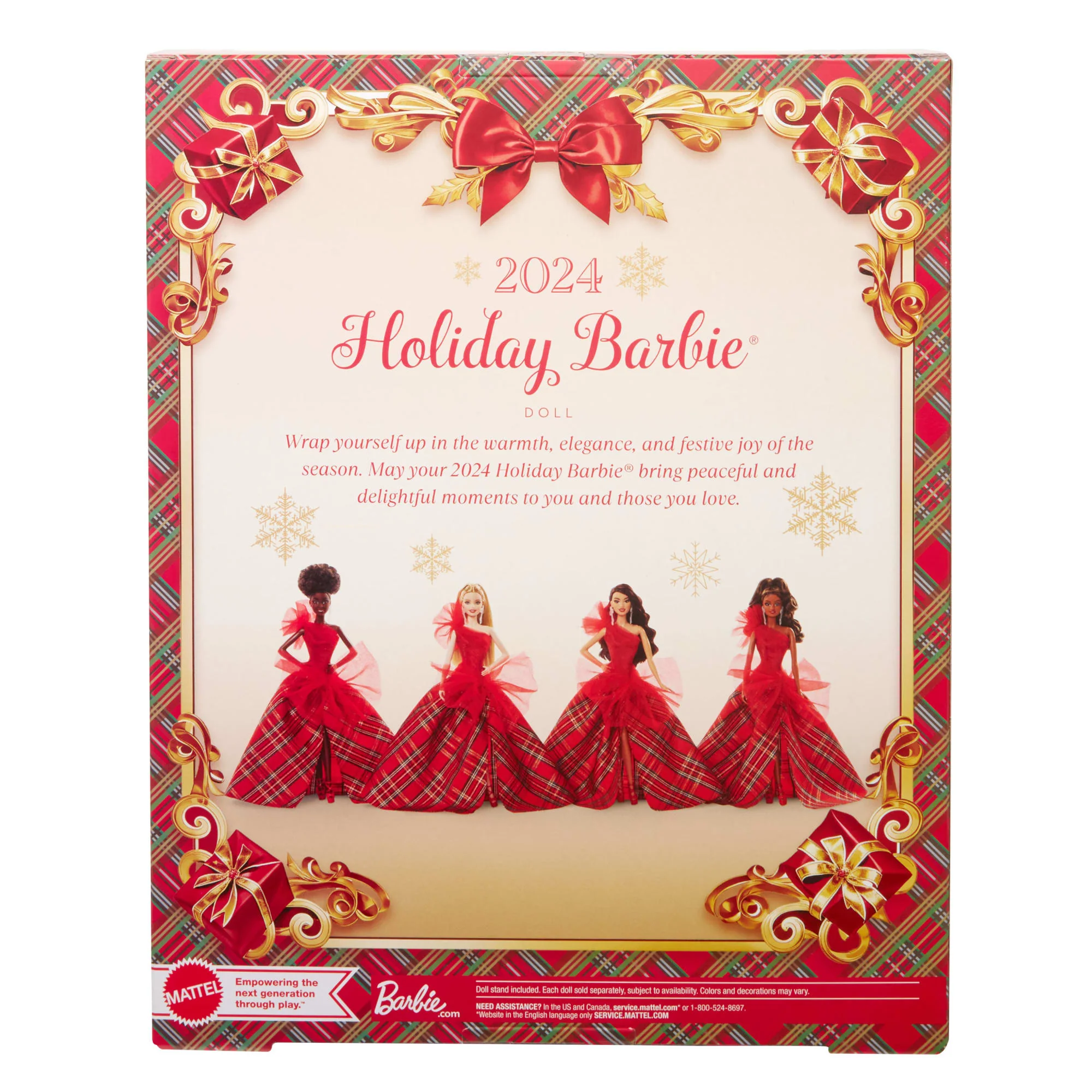 Barbie-Poupée Barbie Joyeux Noël2024-Poupée de Collection - Image 6