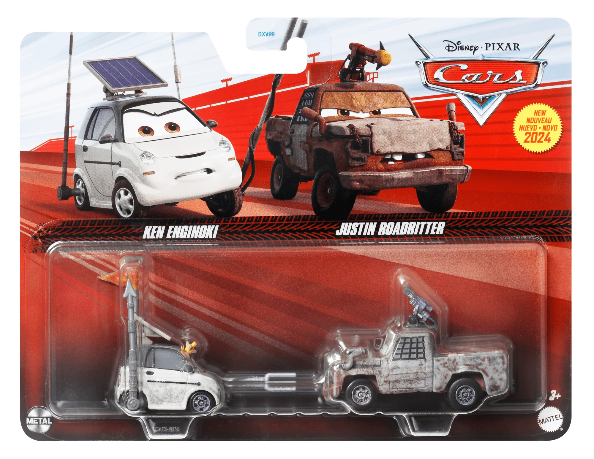 Carros da Disney e Pixar Diecast Veículo de Brinquedo Pacote de 2 de Caminhão RW & Carro EV - Image 6