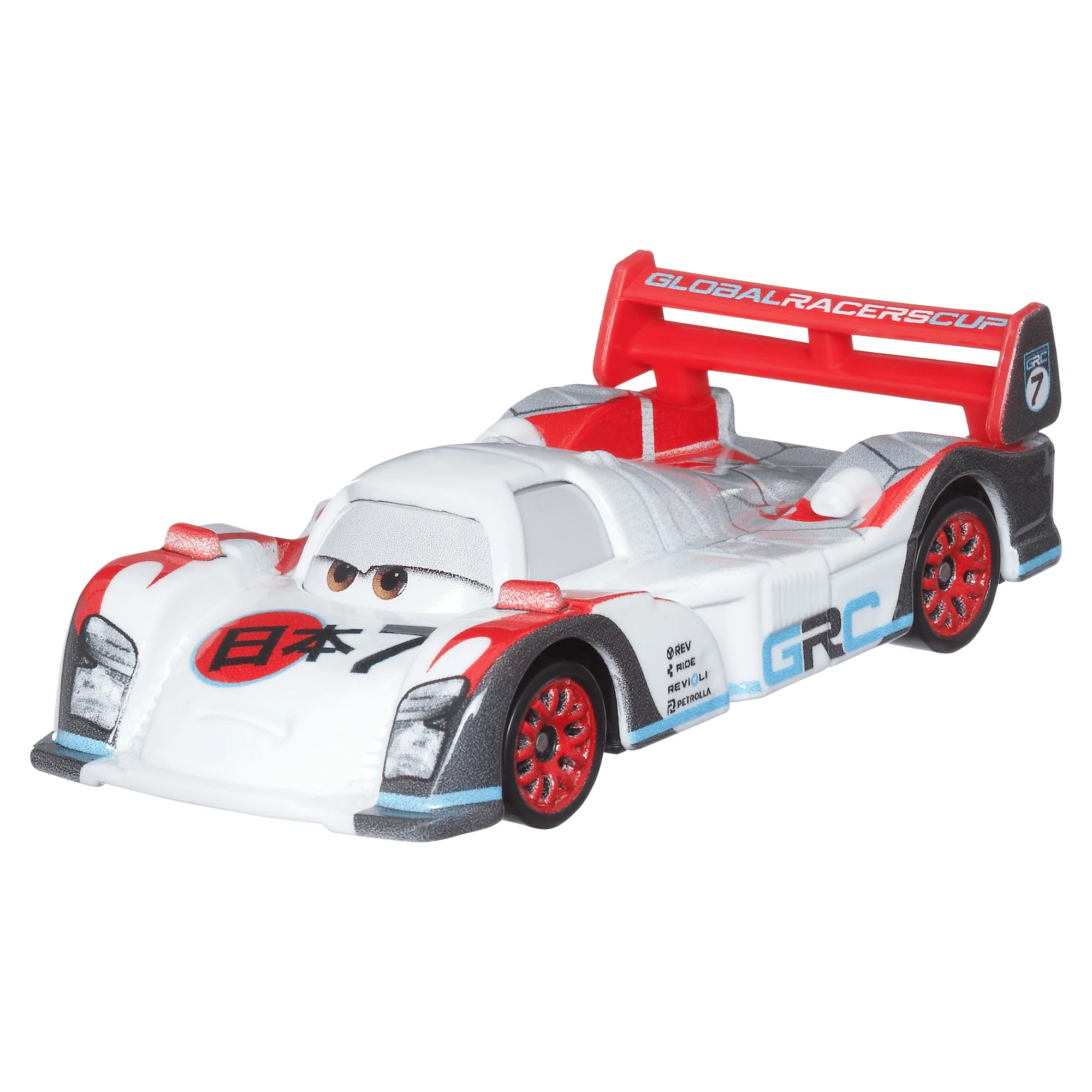 Carros da Disney e Pixar Diecast Veículo de Brinquedo Pacote de 2 Shu Todoroki GRC & Relâmpago Mcqueen GRC - Image 4