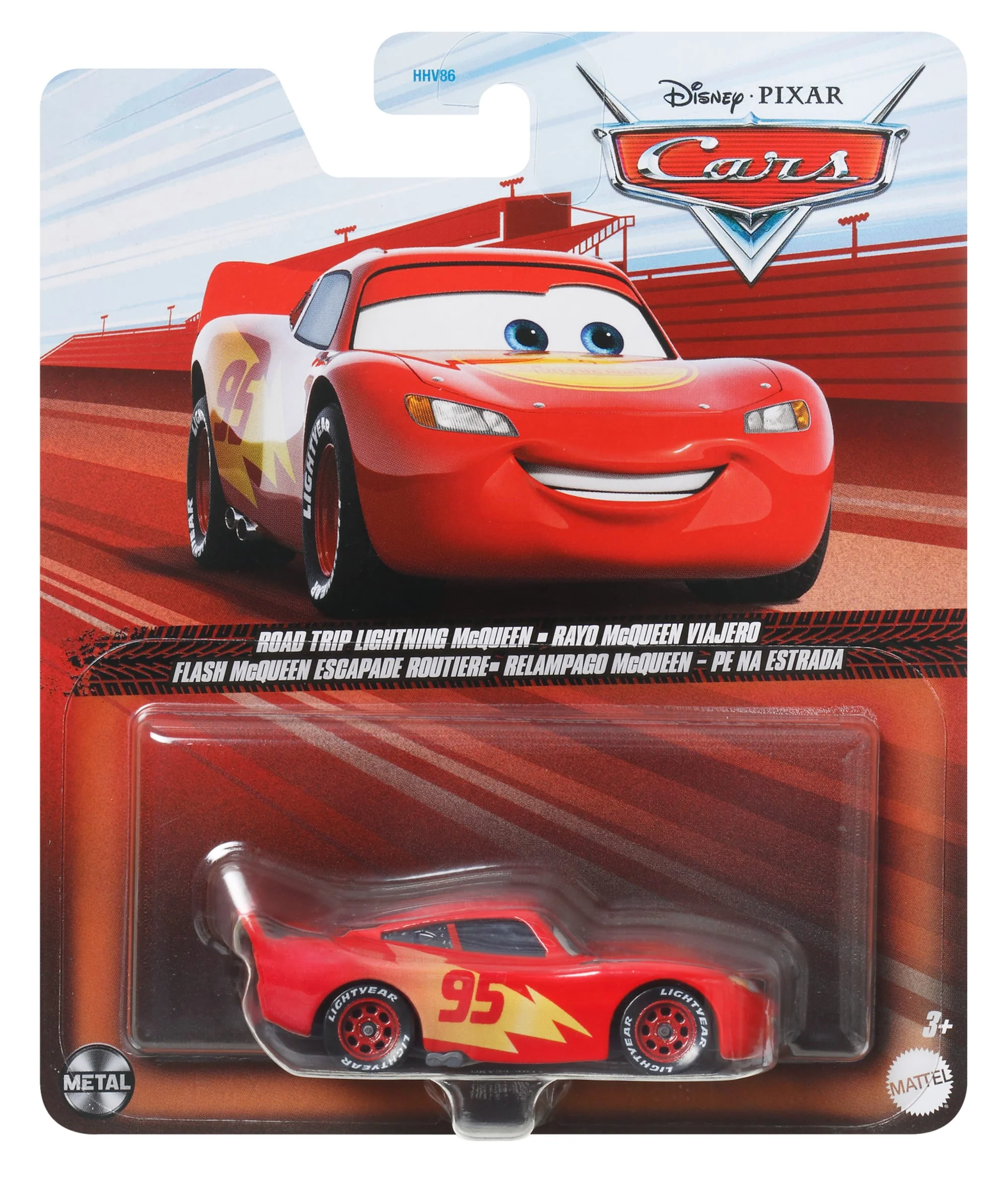 Carros da Disney e Pixar Diecast Veículo de Brinquedo Rayo McQueen Viajante - Image 4