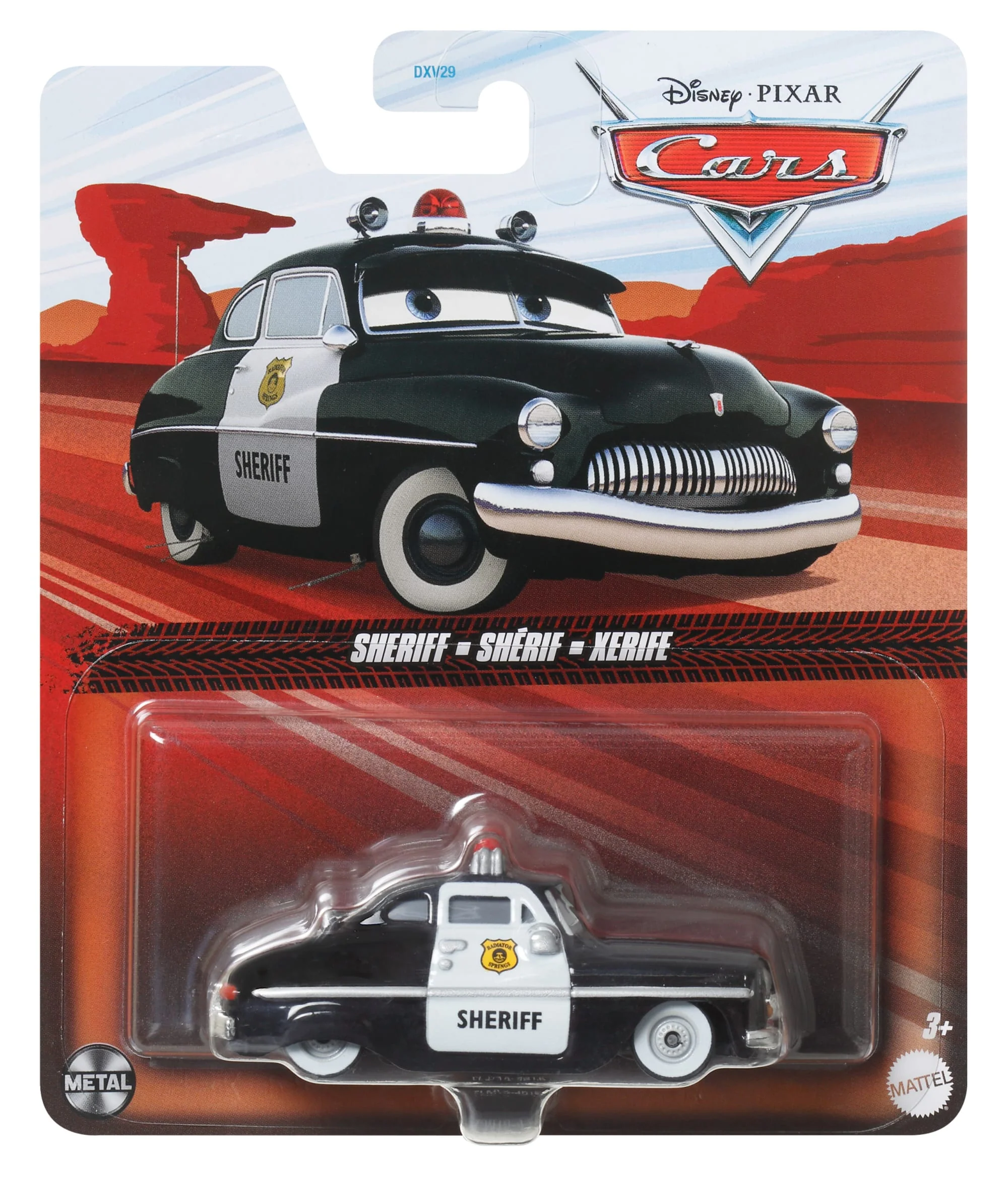 Carros da Disney e Pixar Diecast Veículo de Brinquedo Sheriff - Image 4