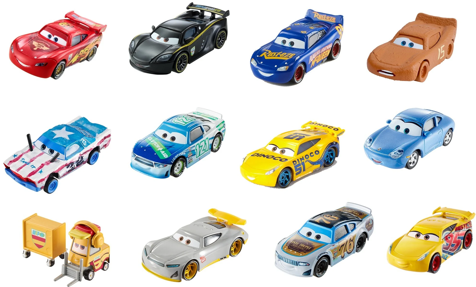 Cars de Disney y Pixar Diecast Vehículo de Juguete Auto Básico De Metal Sorpresa - Image 3