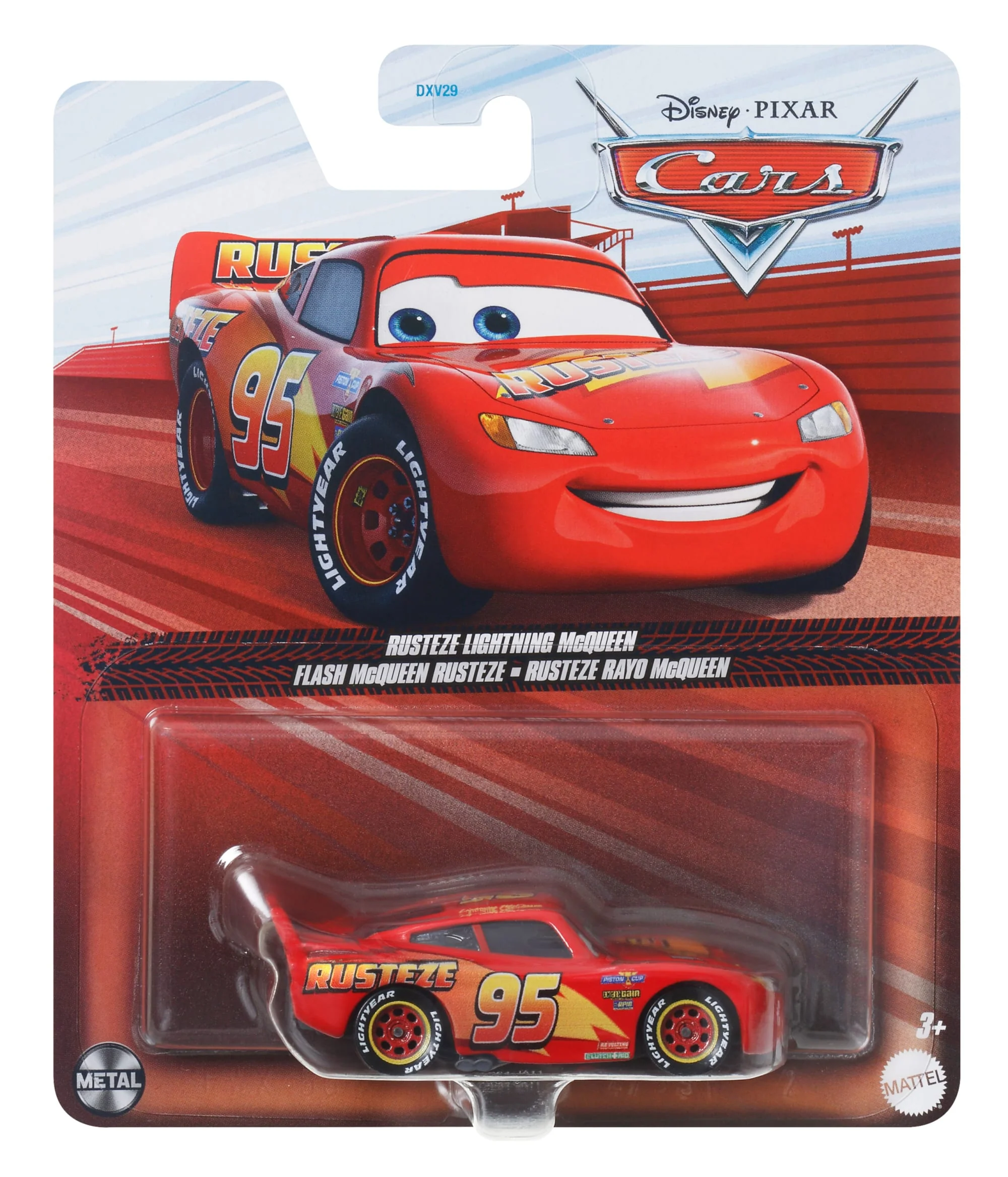 Cars de Disney y Pixar Diecast Vehículo de Juguete Rayo McQueen Rusteze - Image 4