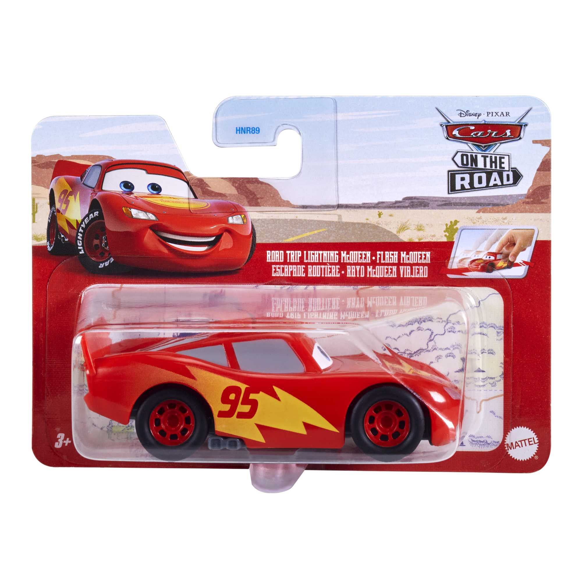 Cars de Disney y Pixar Pullback Vehículo de Juguete Auto Básico - Image 4