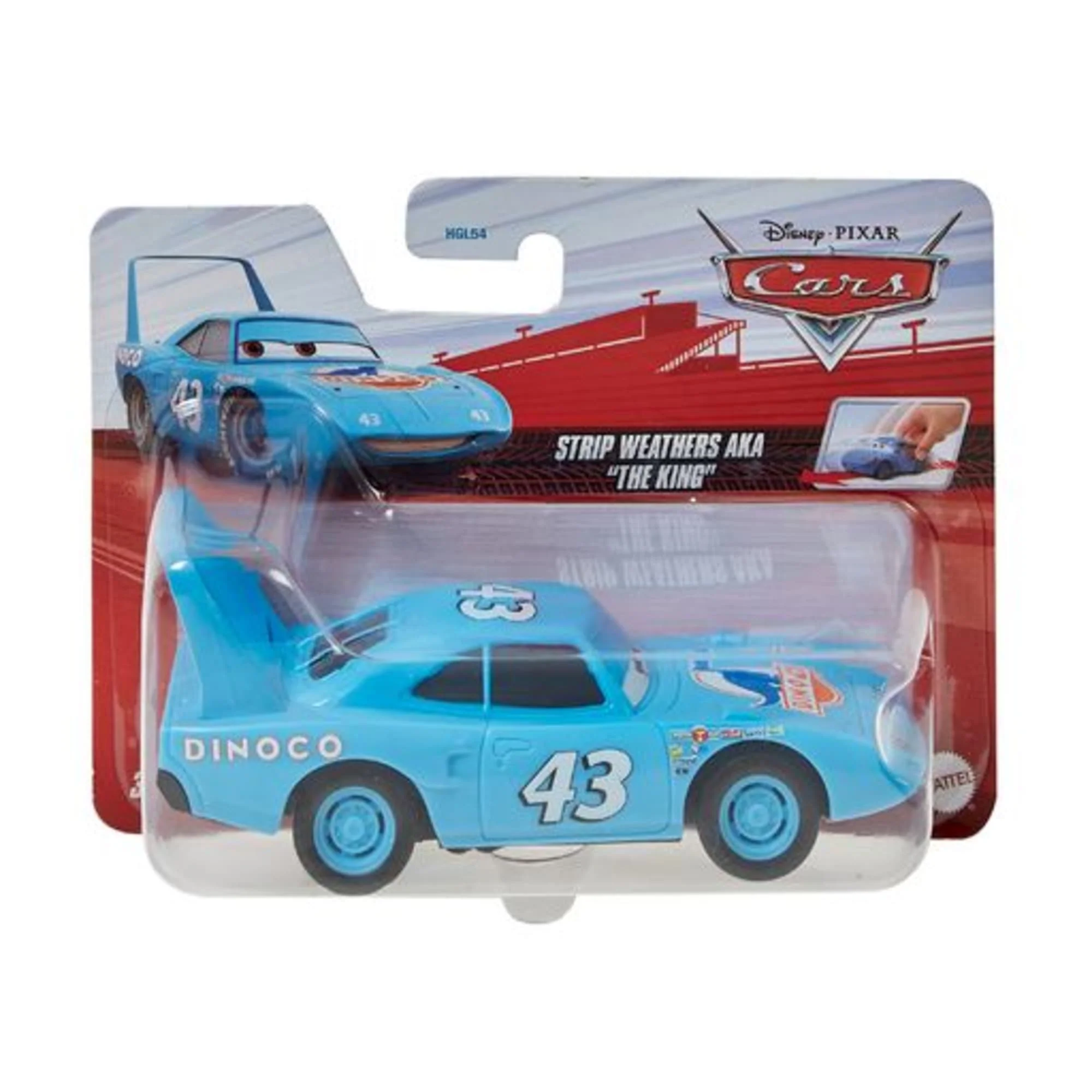 Cars de Disney y Pixar Pullback Vehículo de Juguete Rey - Image 5