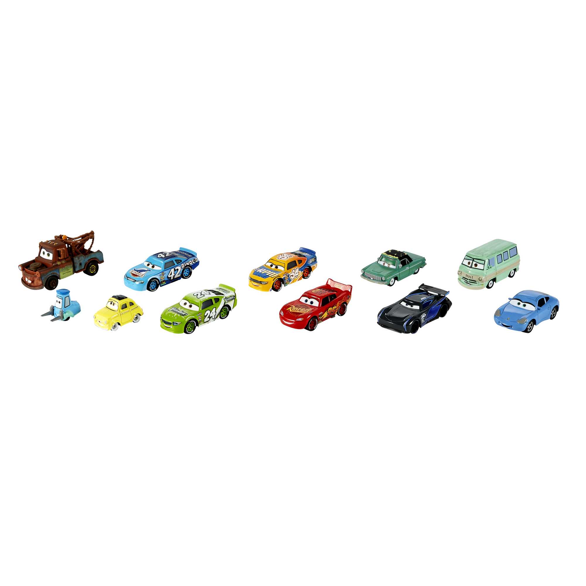 Cars de Disney y Pixar Vehículo de Juguete Personajes Paquete de 10 - Image 4