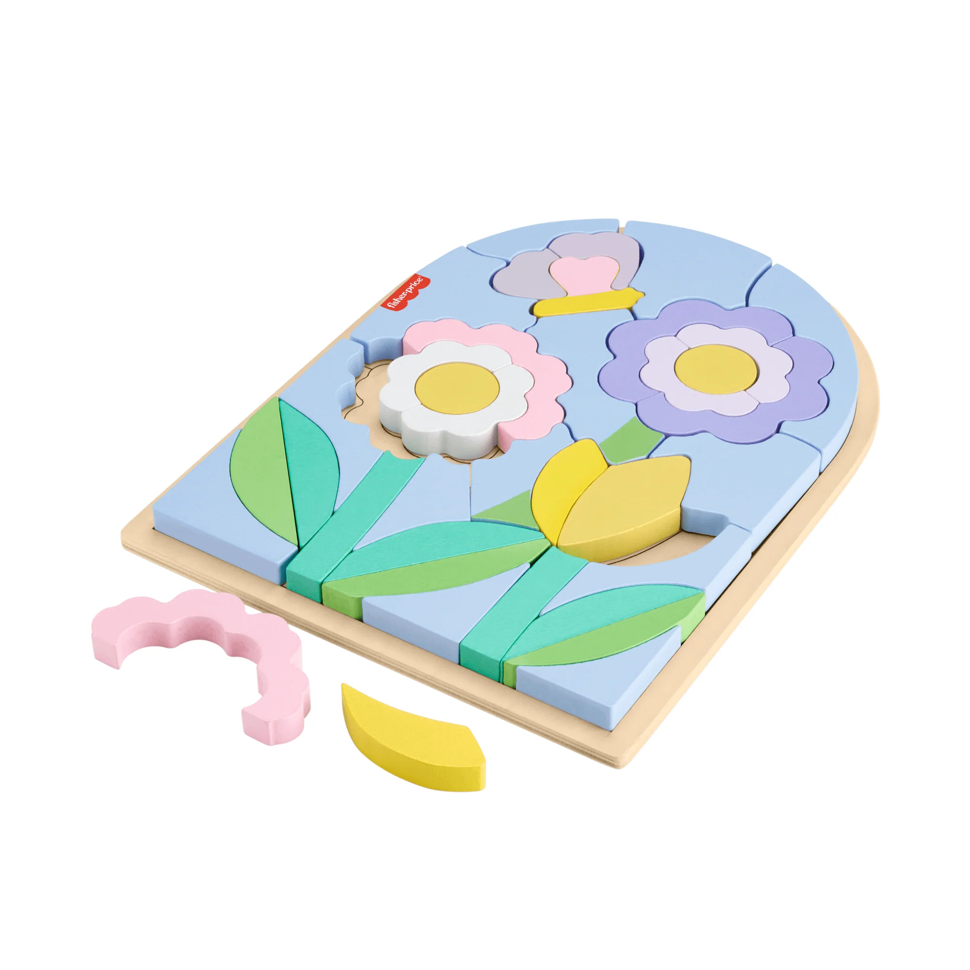 Casse-Tête de Fleurs en Bois Fisher-Price®, Pour enfants d'Âge Préscolaire, 37Éléments en Bois - Image 5