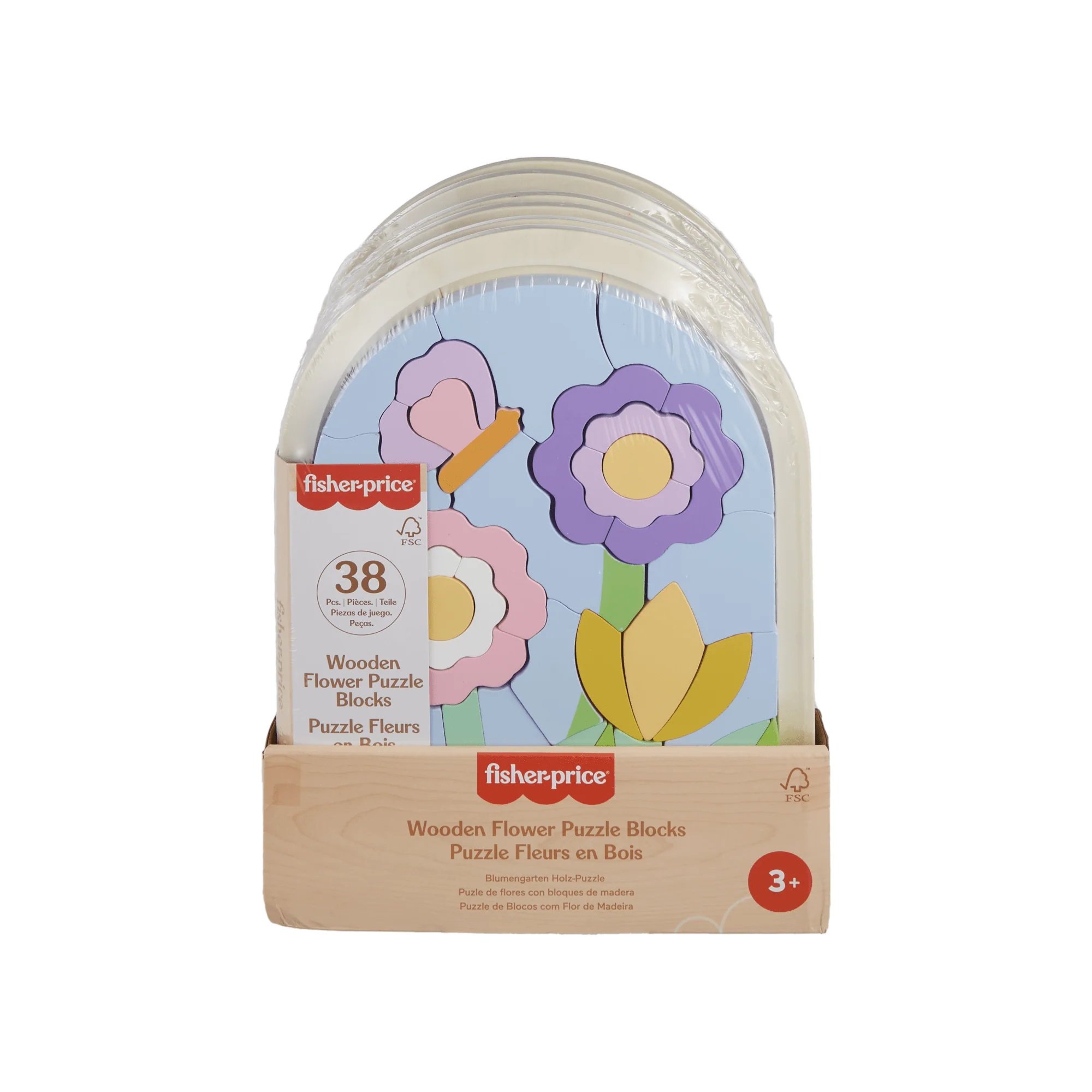 Casse-Tête de Fleurs en Bois Fisher-Price®, Pour enfants d'Âge Préscolaire, 37Éléments en Bois - Image 6