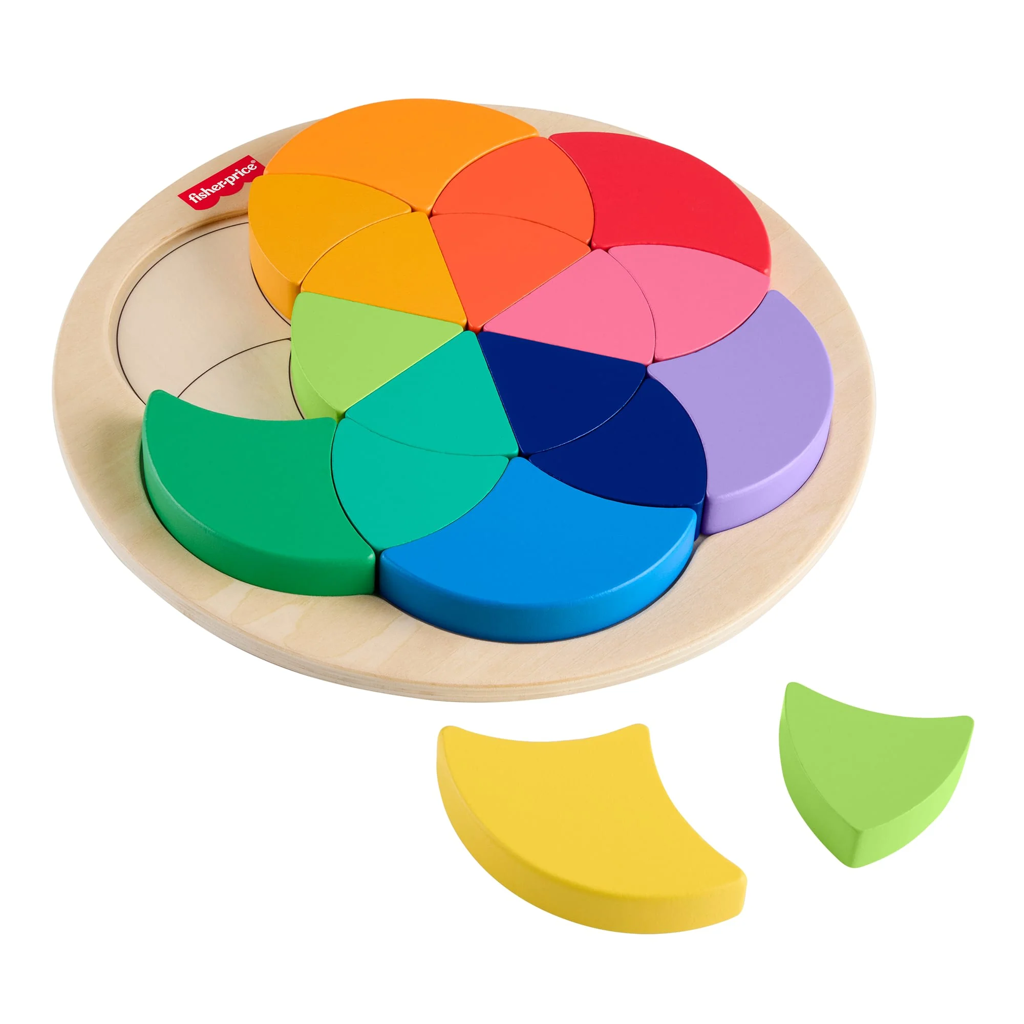 Casse-Tête en Bois de La Roue des Couleurs de Fisher-Price