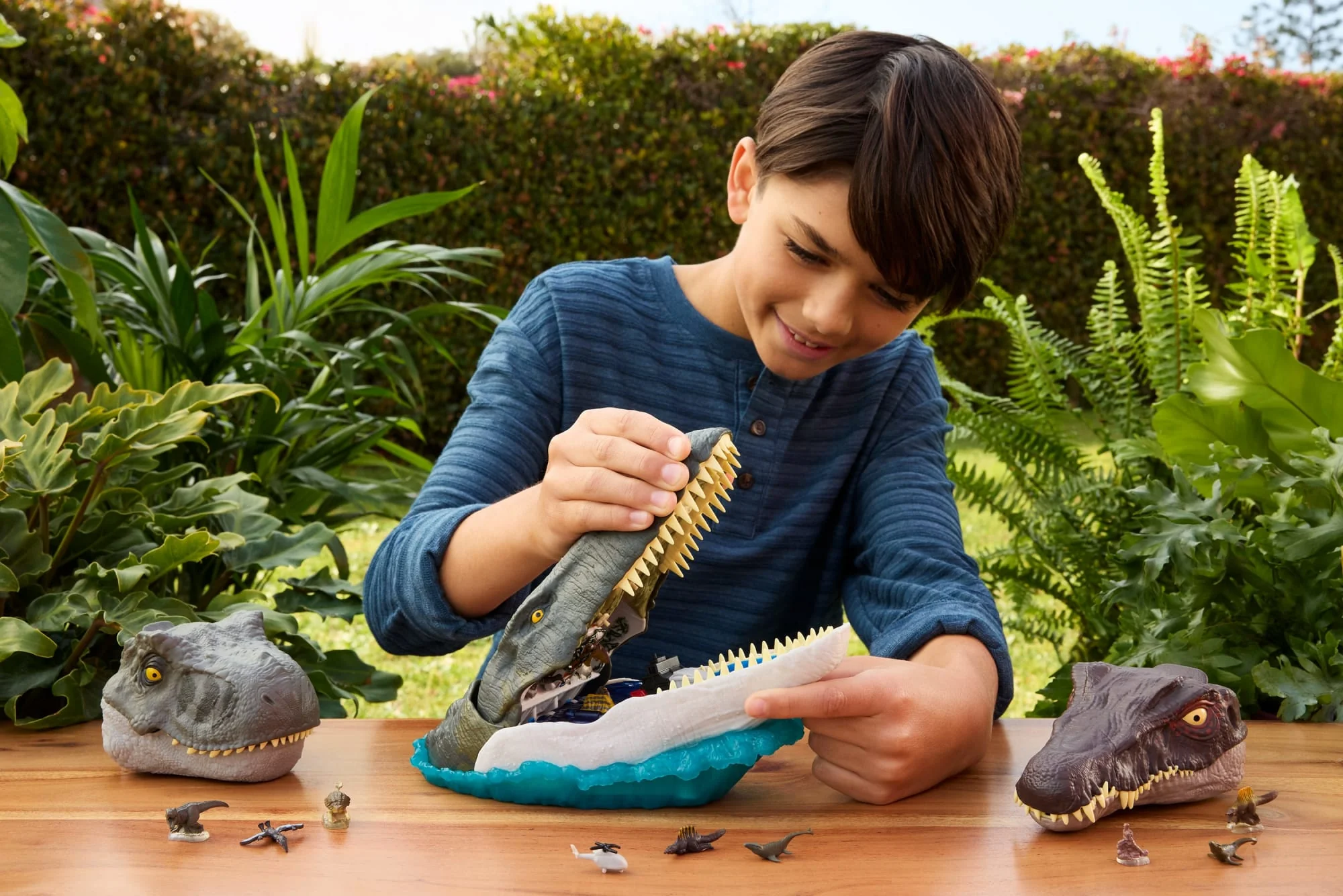 Coffret de Jeu Mosasaure Jurassicworld: Renaissance de Luxe, 7Fonctions et Effets Sonores Interactifs, 6Micro Figurines - Image 2