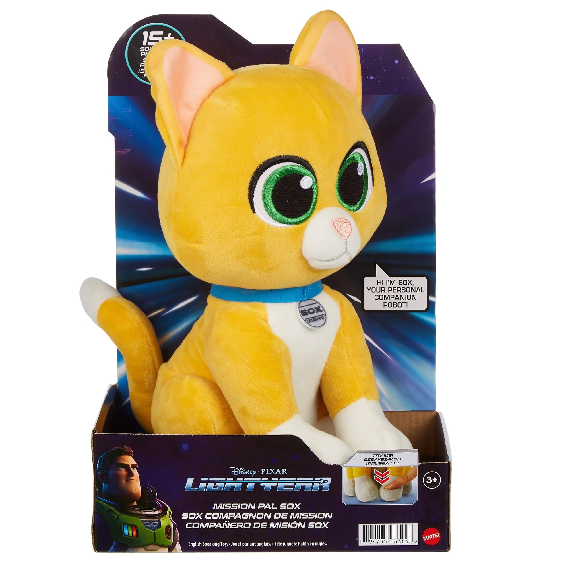 Disney And Pixar Lightyear Mission Pal Sox Feature Plush - Image 6