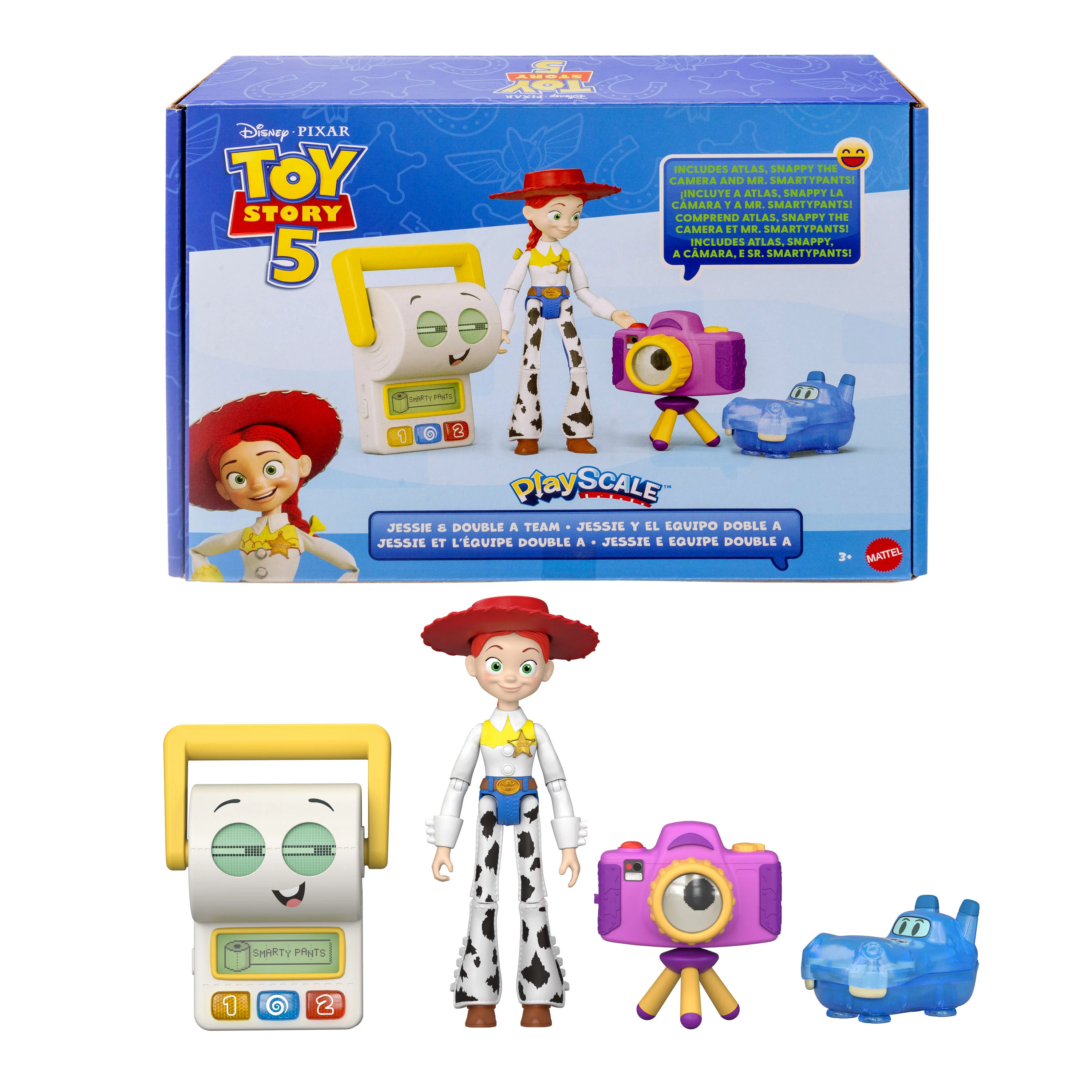 Disney And Pixar Toy Story 5 Playscale Multipack 7 Inch Action Figures, Jessie & Double A Team