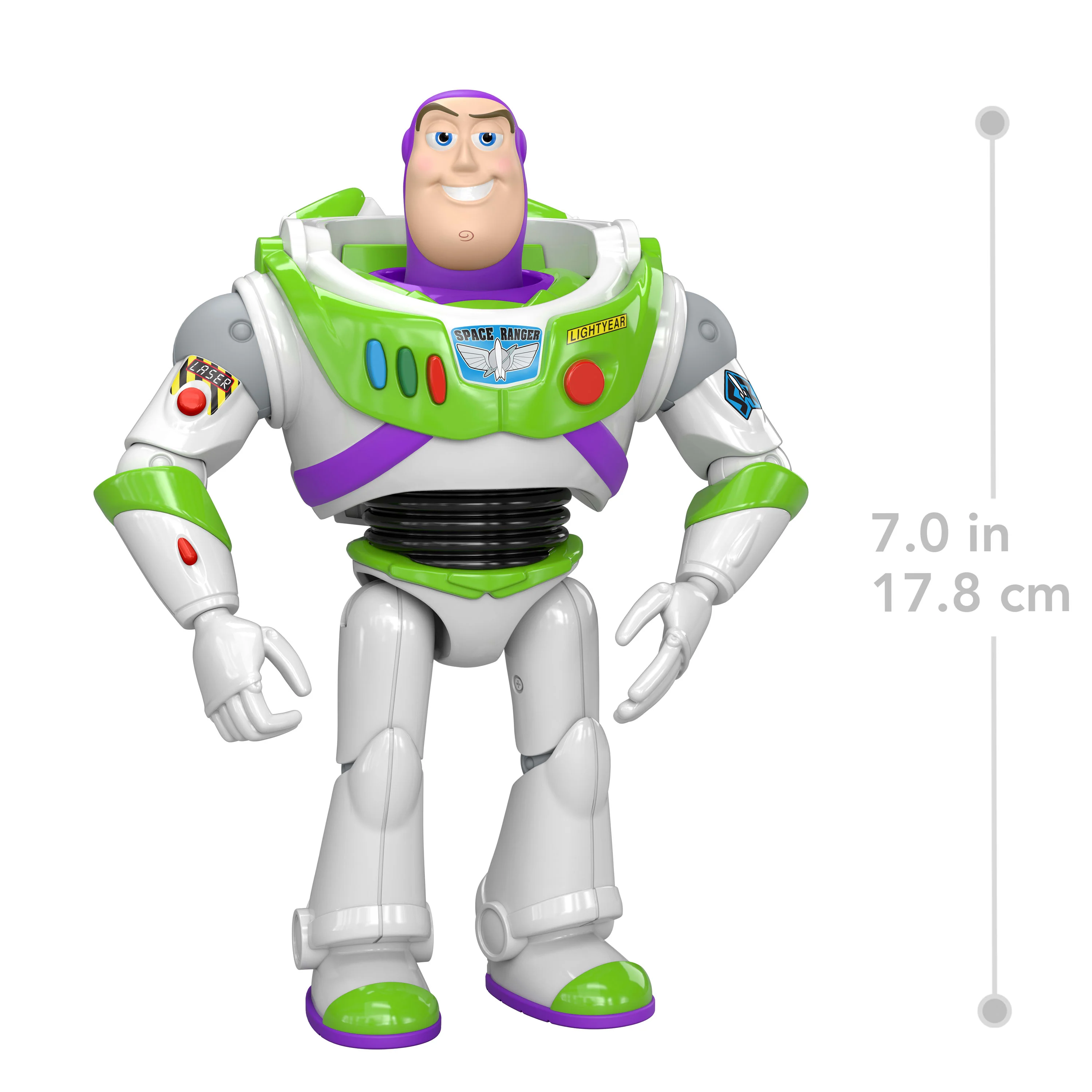 Disney And Pixar Toy Story Buzz Lightyear Action Figure 7 Inch Tall, 10 Posable Joints, Playscale - Image 5