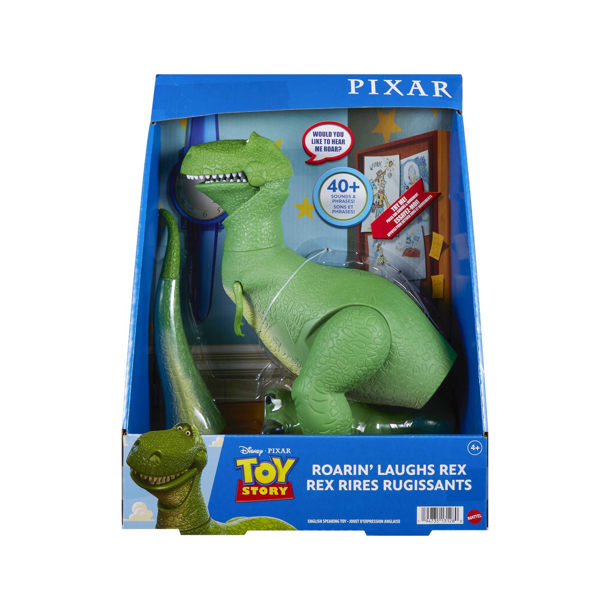 Disney And Pixar Toy Story Rex Figure, Roarin' Laughs Talking Dinosaur Toy - Image 6