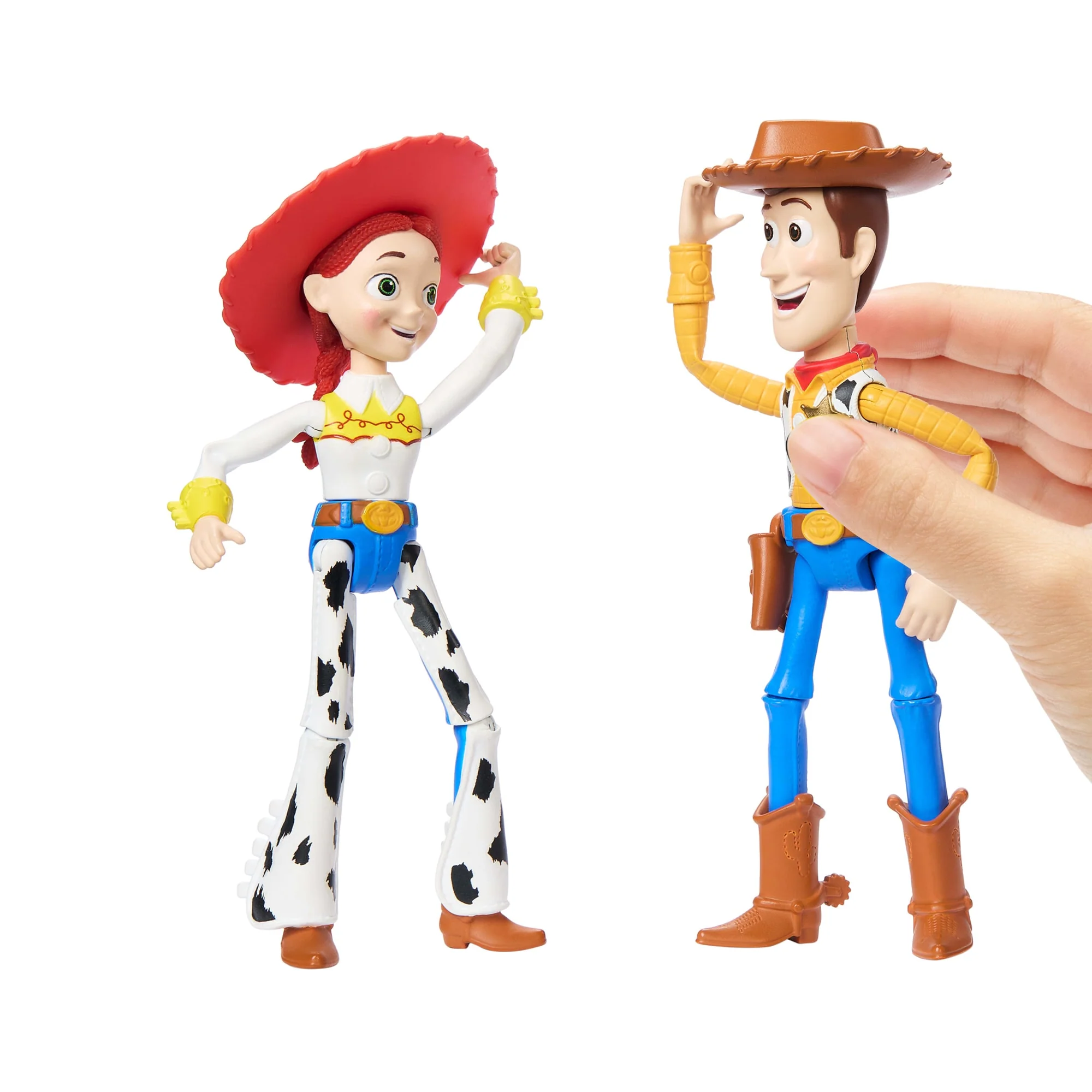 Disney And Pixar Woody & Jessie Action Figure Pack, 7-Inch Scale Posable Authentic Character Dolls - Image 5