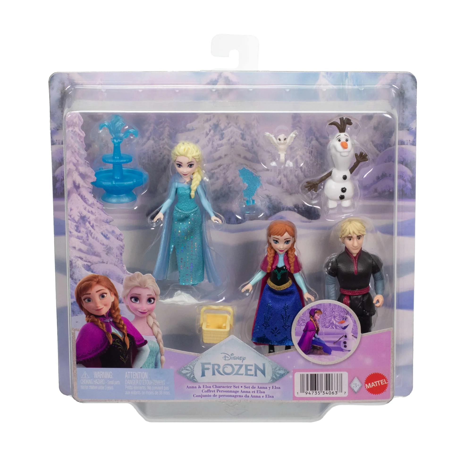 Disney-Coffret La Reine des Neiges Anna et Elsa-Coffret de 4 Poupées - Image 6
