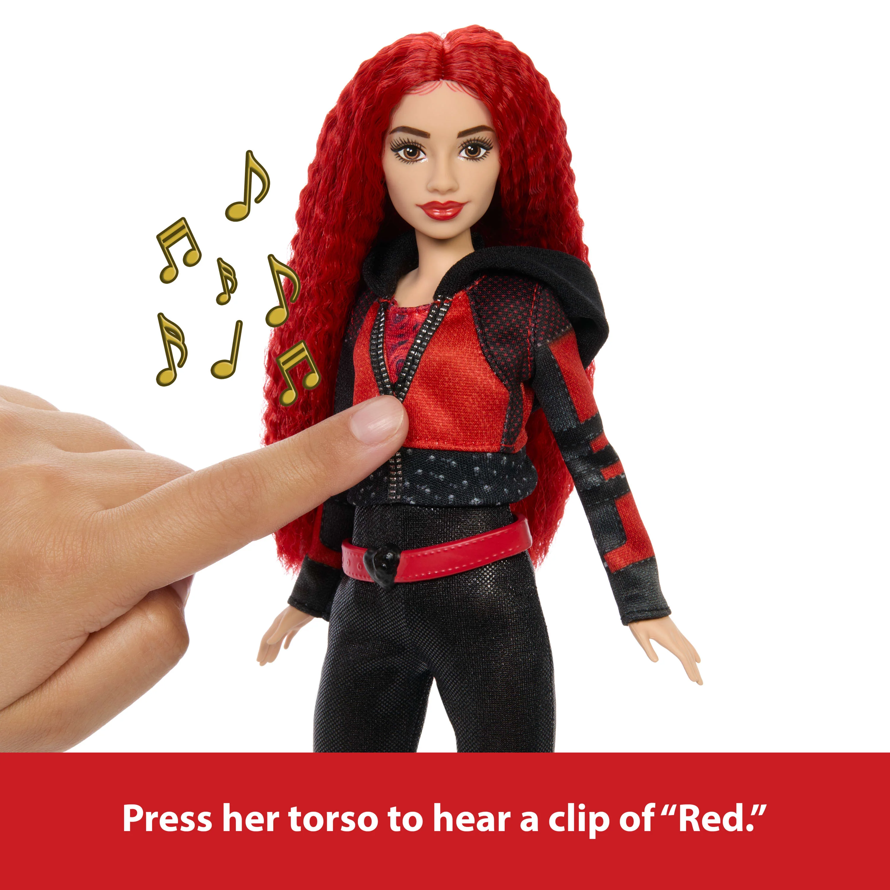 Disney Descendants: The Rise Of Red Doll – Singing Red Doll With Movie-Inspired Clothes & Accessories, Sings “Seeing Red” - Image 3