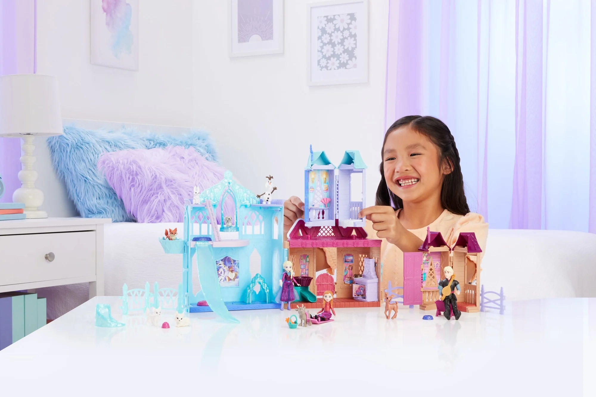 Disney Frozen Storytime Stackers Animals Of Arendelle Set, 3 Playsets, 3 Small Dolls & Accessories - Image 2