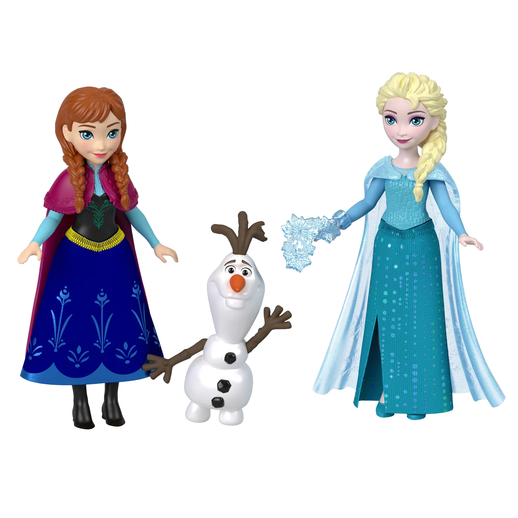Disney Frozen Anna & Elsa Character Set With 4 Small Dolls & 4 Accessories inspired By Movie - Image 4