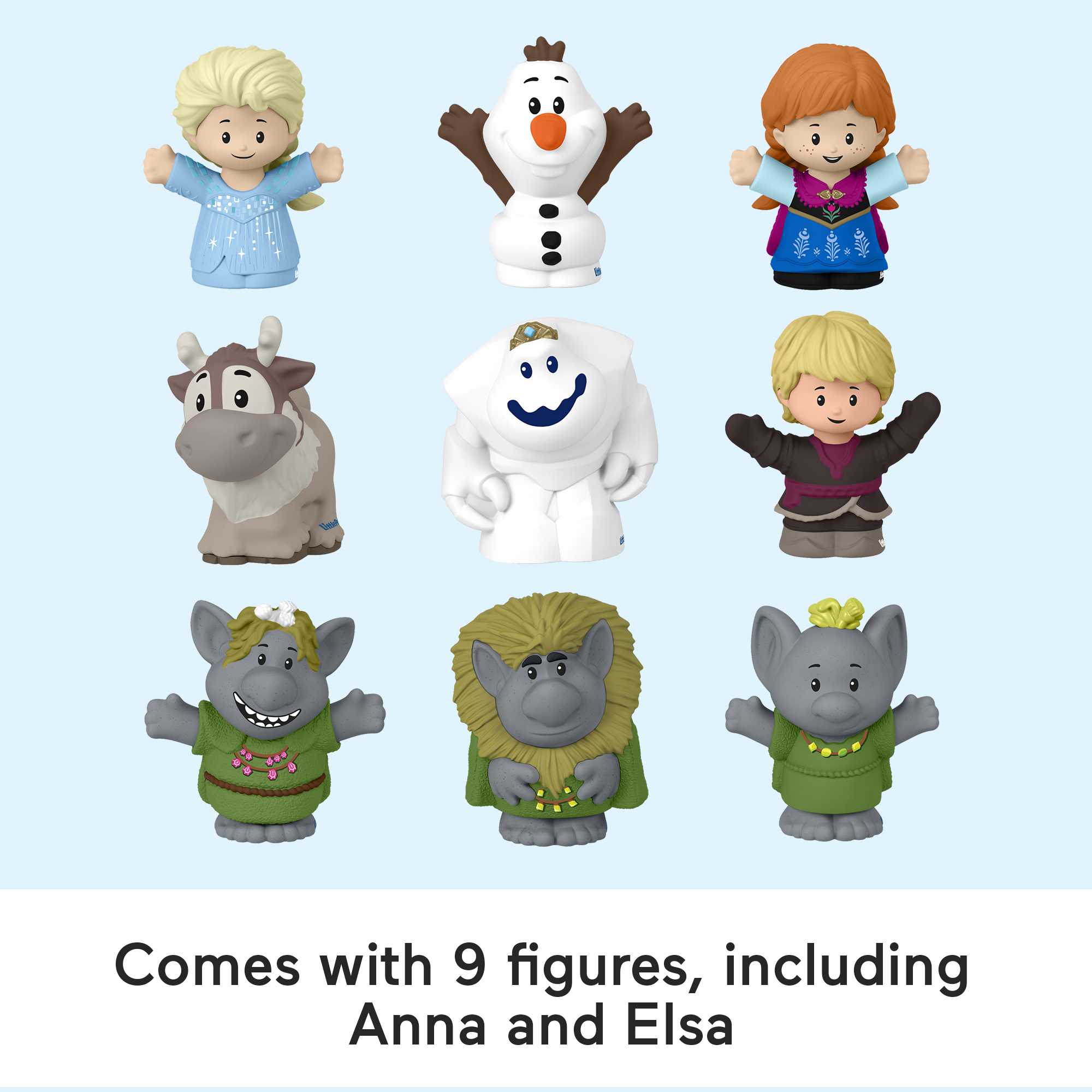 Disney Frozen Castle Playset With 9 Fisher-Price Little People Figures, Carry Along Castle Case - Image 4