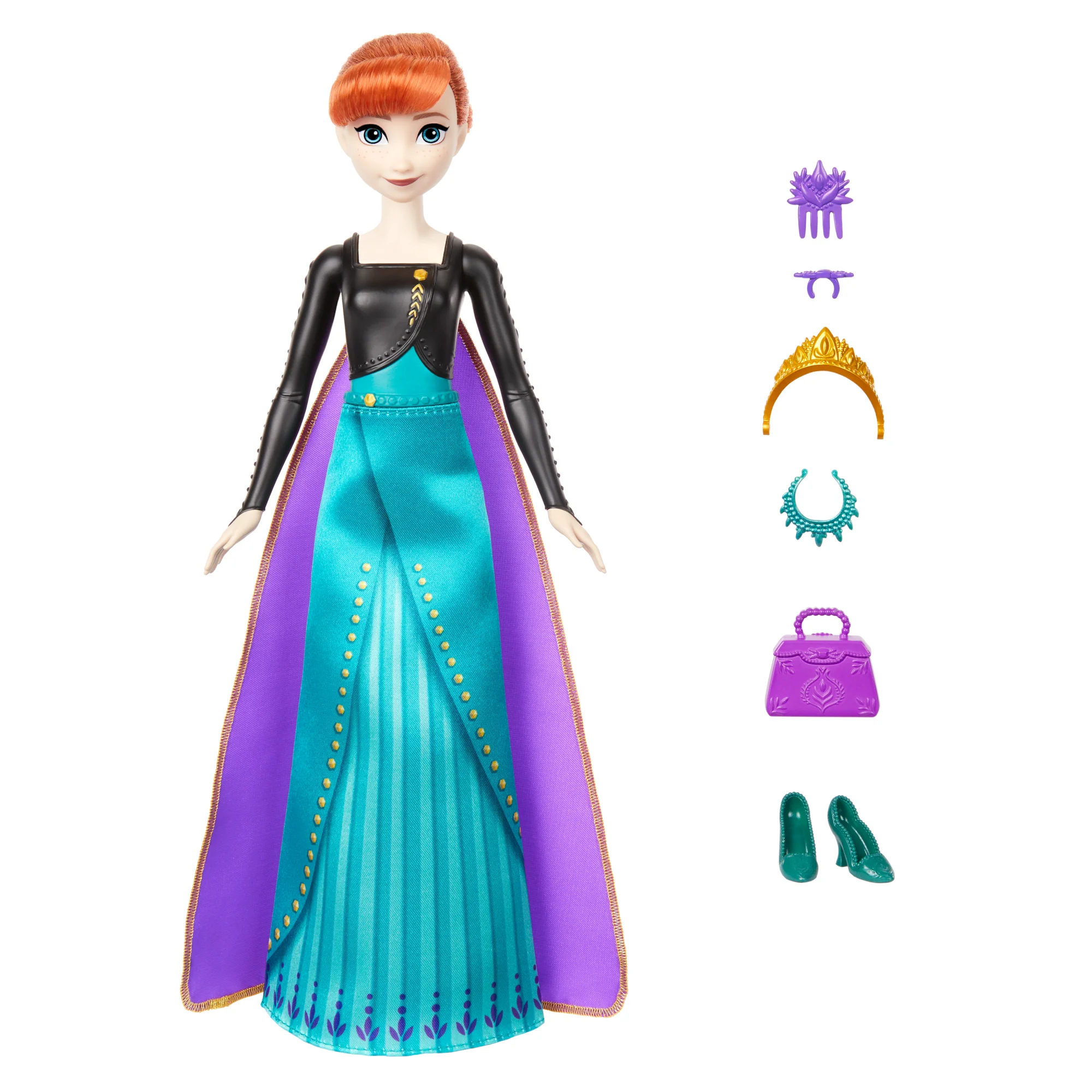 Disney Frozen Spin & Reveal Anna Fashion Doll & Accessories With 11 Surprises - Image 6
