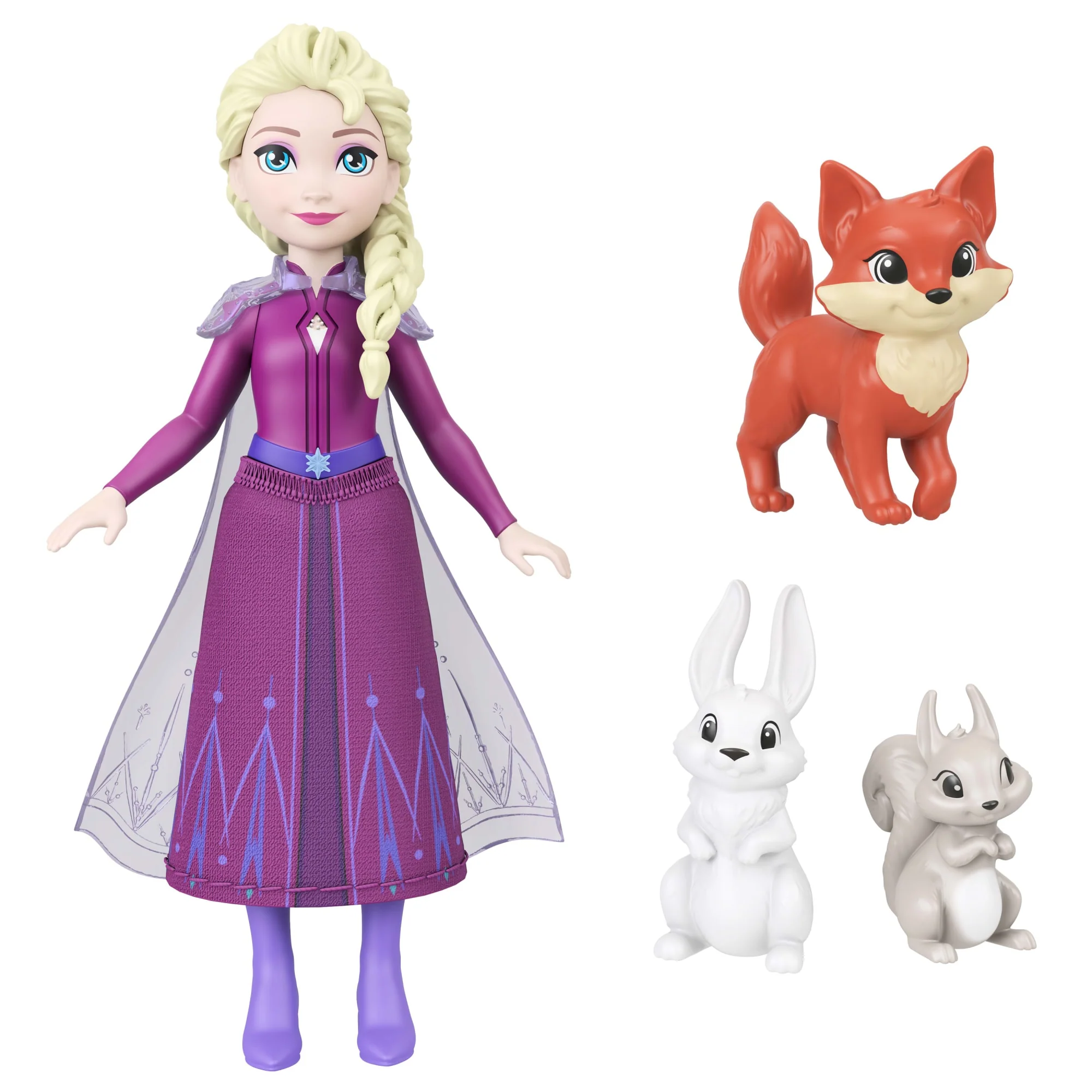 Disney Frozen Winter Animal Fun Playset With Elsa Small Doll, 3 Animal Friends & 8 Accessories - Image 5