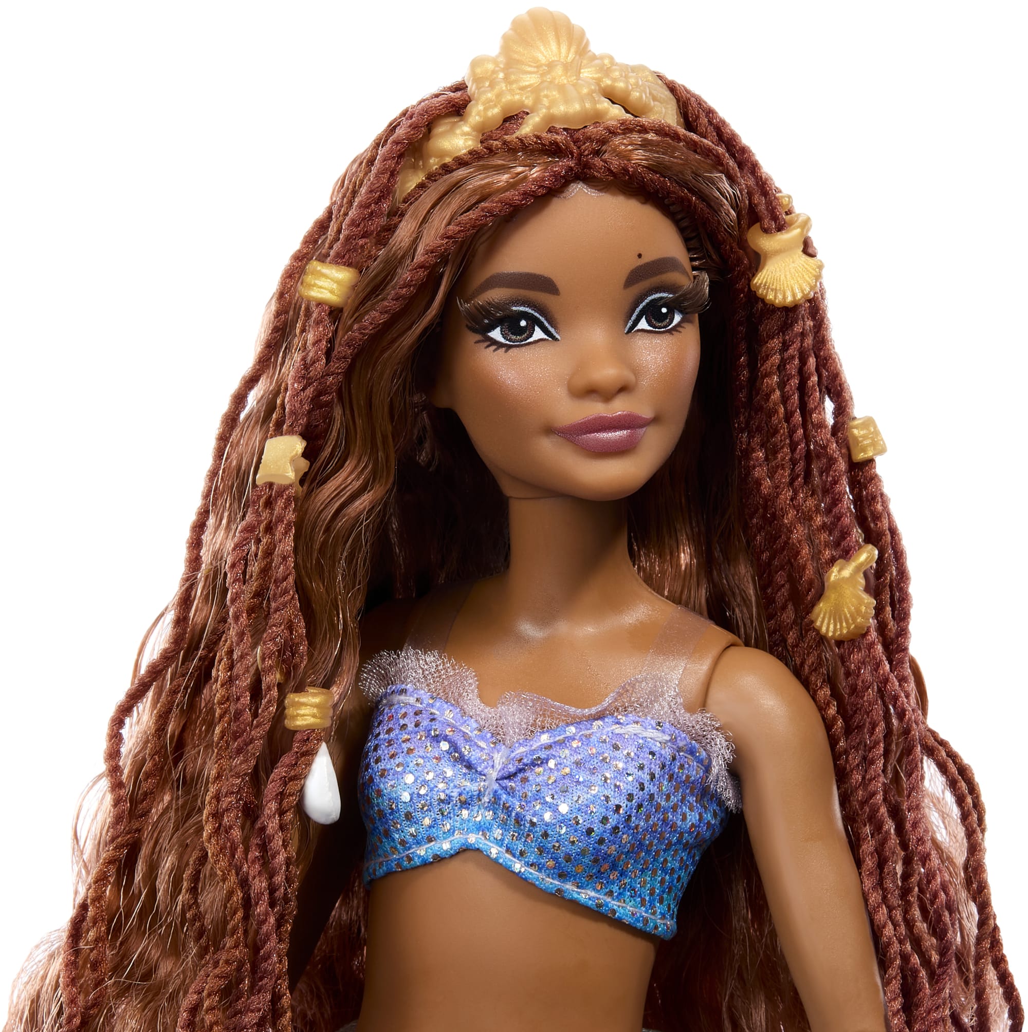Disney La Petite Sirène Poupée Ariel deluxe Avec Perles à Mèche et Socle - Image 3