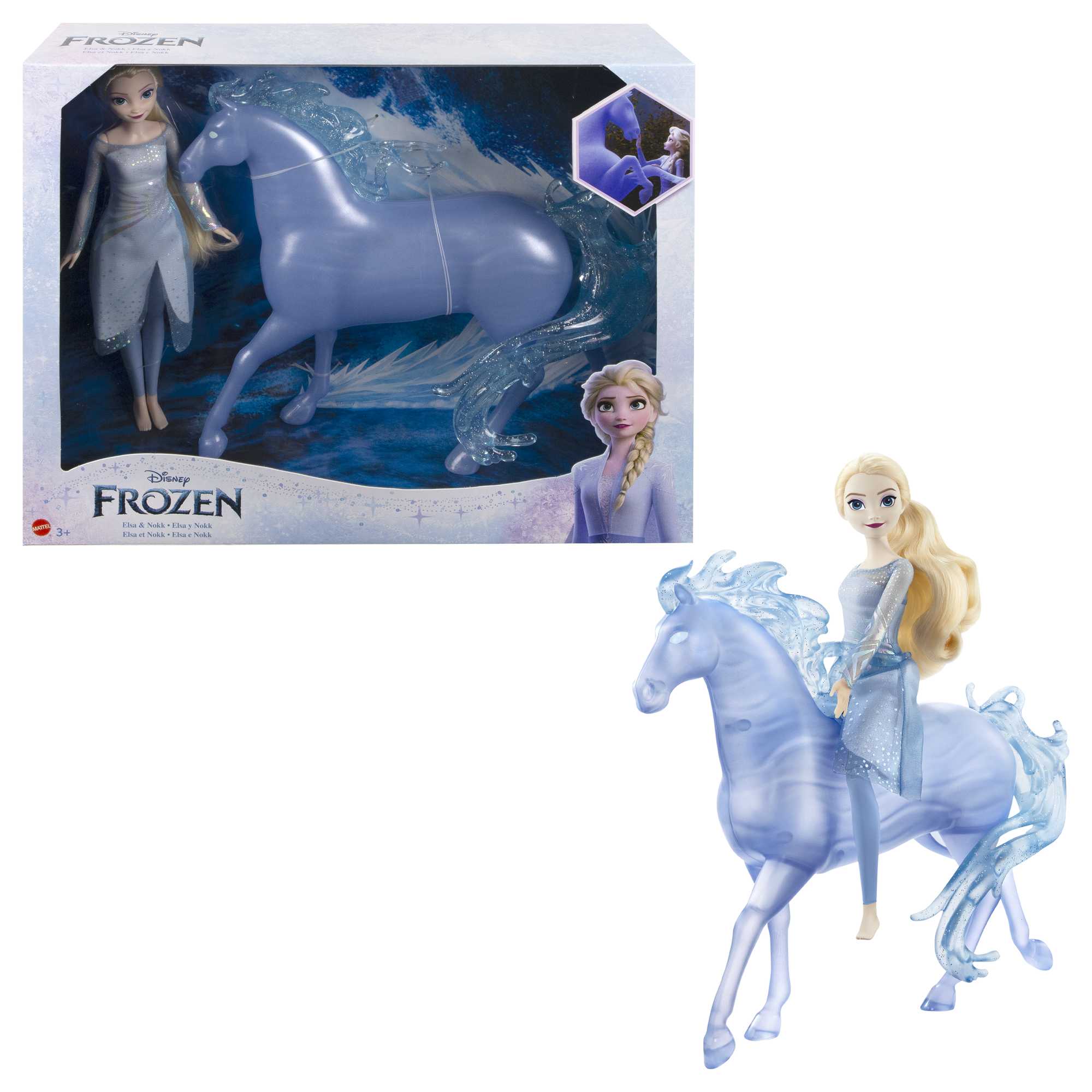 Disney-La Reine des Neiges 2-Elsa et Nokk-Coffret Poupée et Cheval