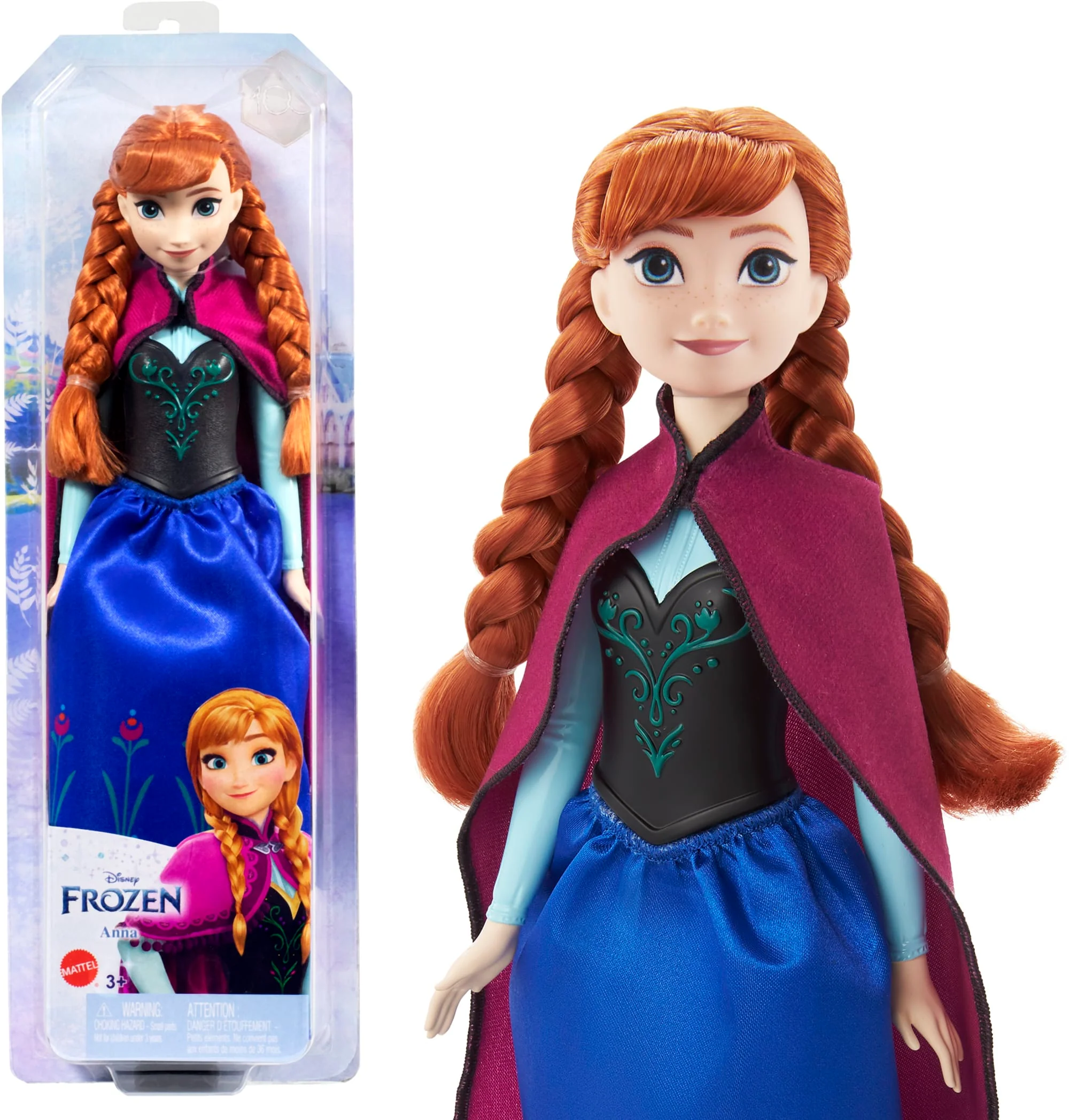 Disney-La Reine des Neiges-Anna-Poupée Avec Habillage et Accessoires