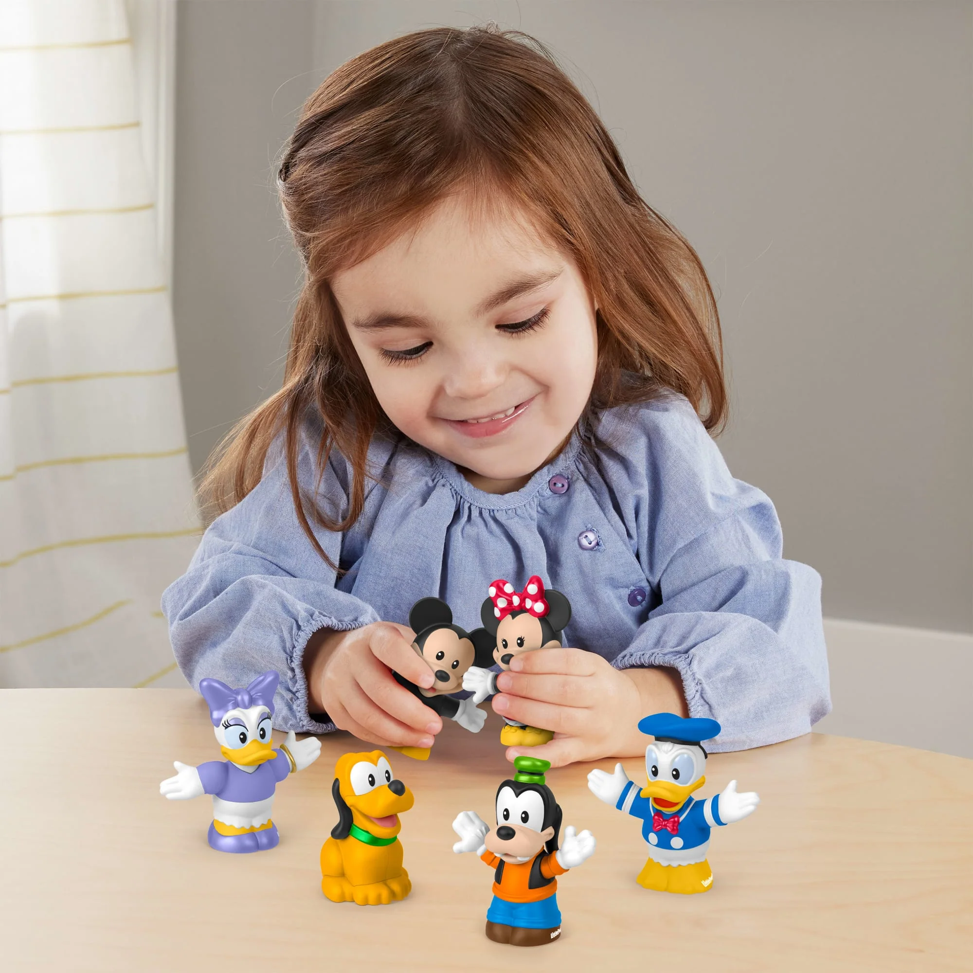 Fisher-Price Little People Disney Mickey & Friends 6-Piece Figure Set For Toddlers & Kids - Image 2