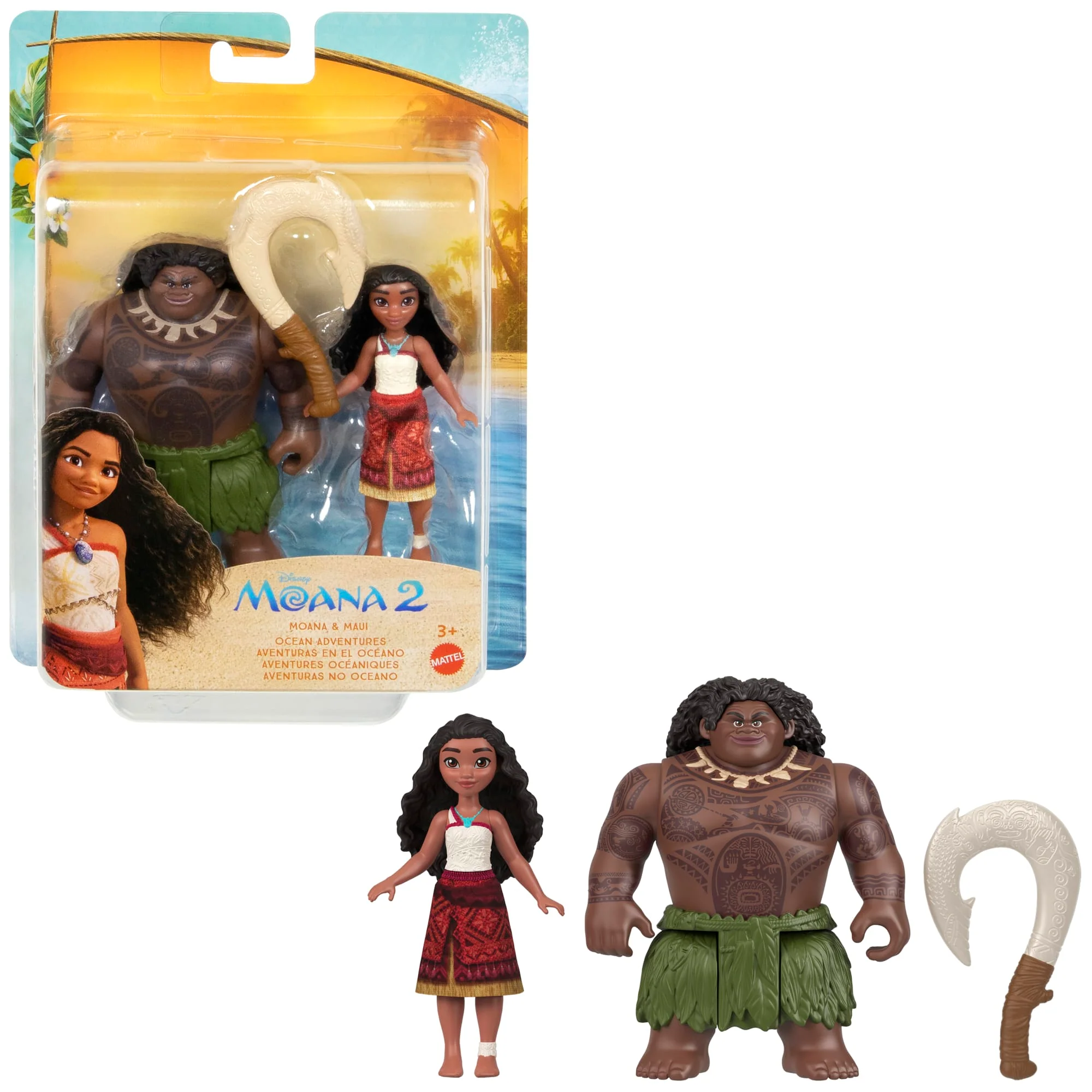 Disney Moana 2 Coffret de 2 Aventures Océaniques de Moana et Maui
