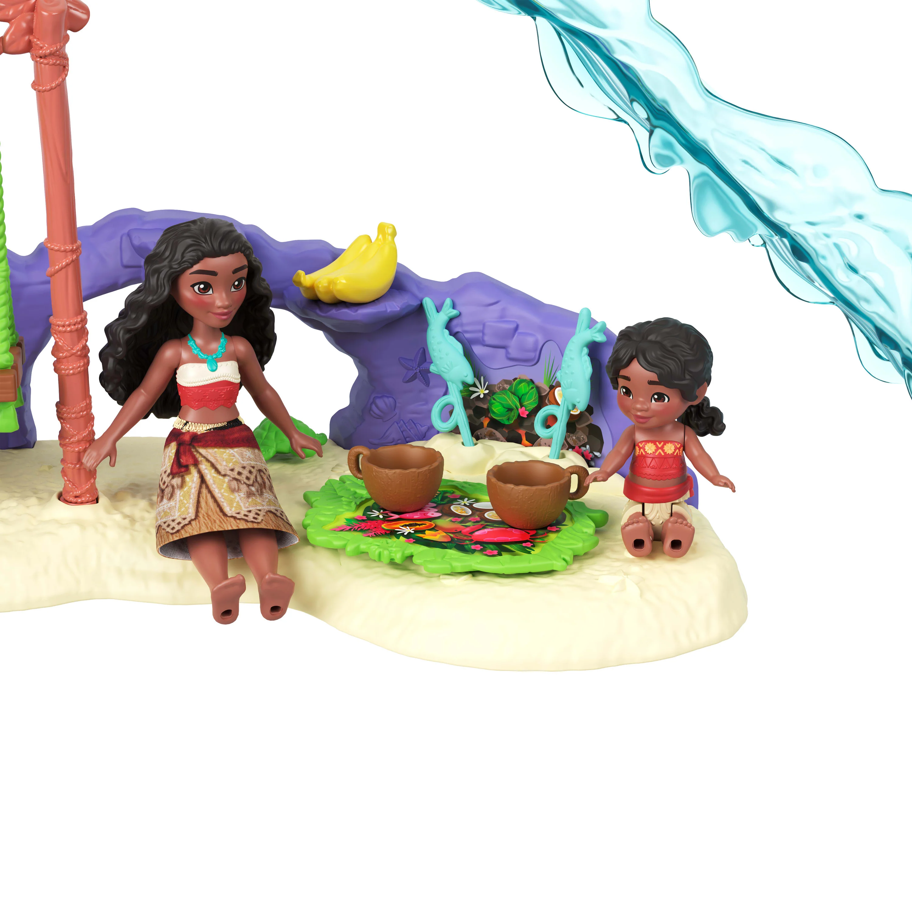 Disney Moana 2 Toys, Moana's Island Adventure Playset With 2 Small Dolls, 2 Friends & 8 Accessories - Image 3