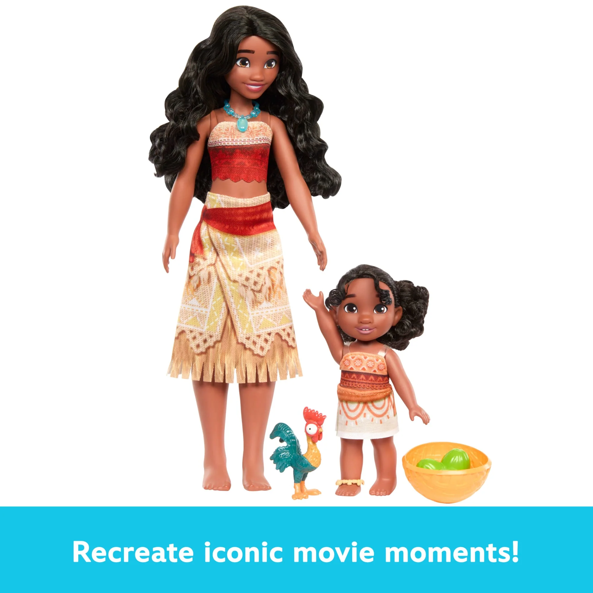 Disney Moana 2 Moana & Simea Sister Set With 2 Fashion Dolls & 3 Accessories, Inspired By The Movie - Image 2
