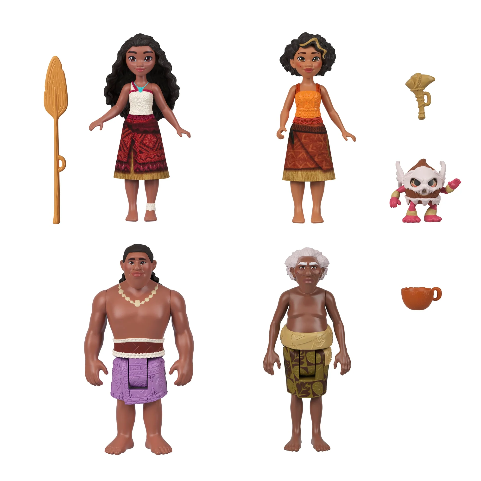Disney Moana 2 Moana's Canoe Crew Playset With 5 Small Dolls & 3 Accessories, inspired By The Movie - Image 4