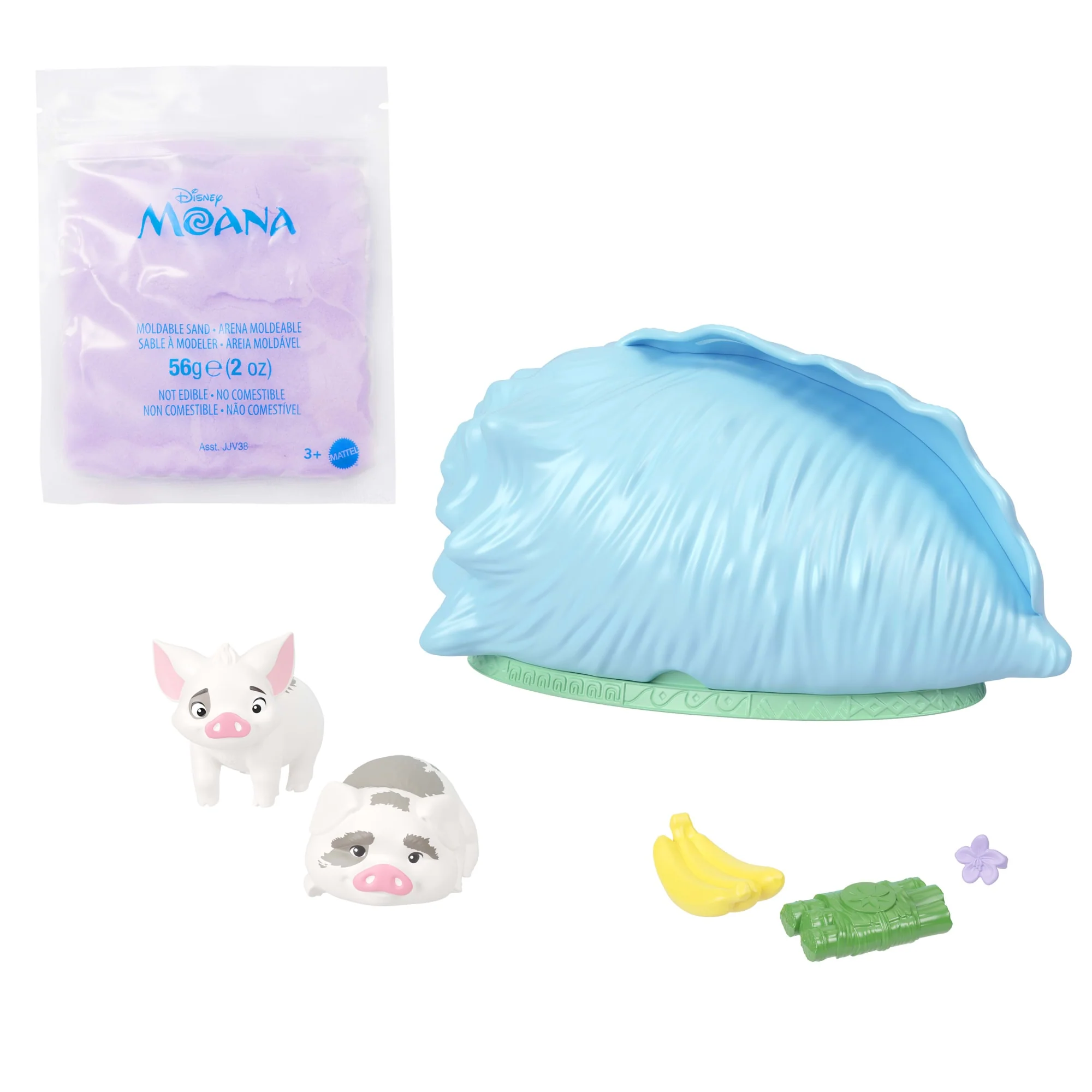 Disney Moana Shell Reveal Small Doll Or Figures, Moldable Sand & Accessories (Characters May Vary) - Image 5