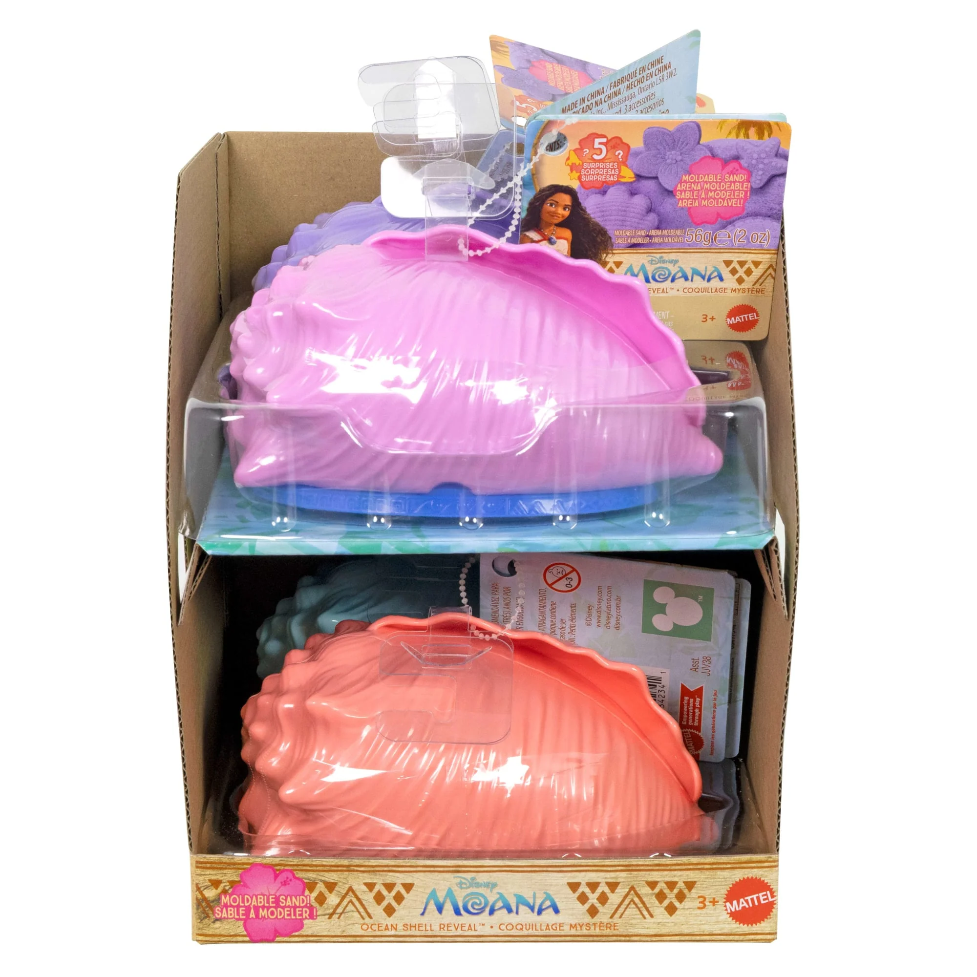 Disney Moana Shell Reveal Small Doll Or Figures, Moldable Sand & Accessories (Characters May Vary) - Image 6