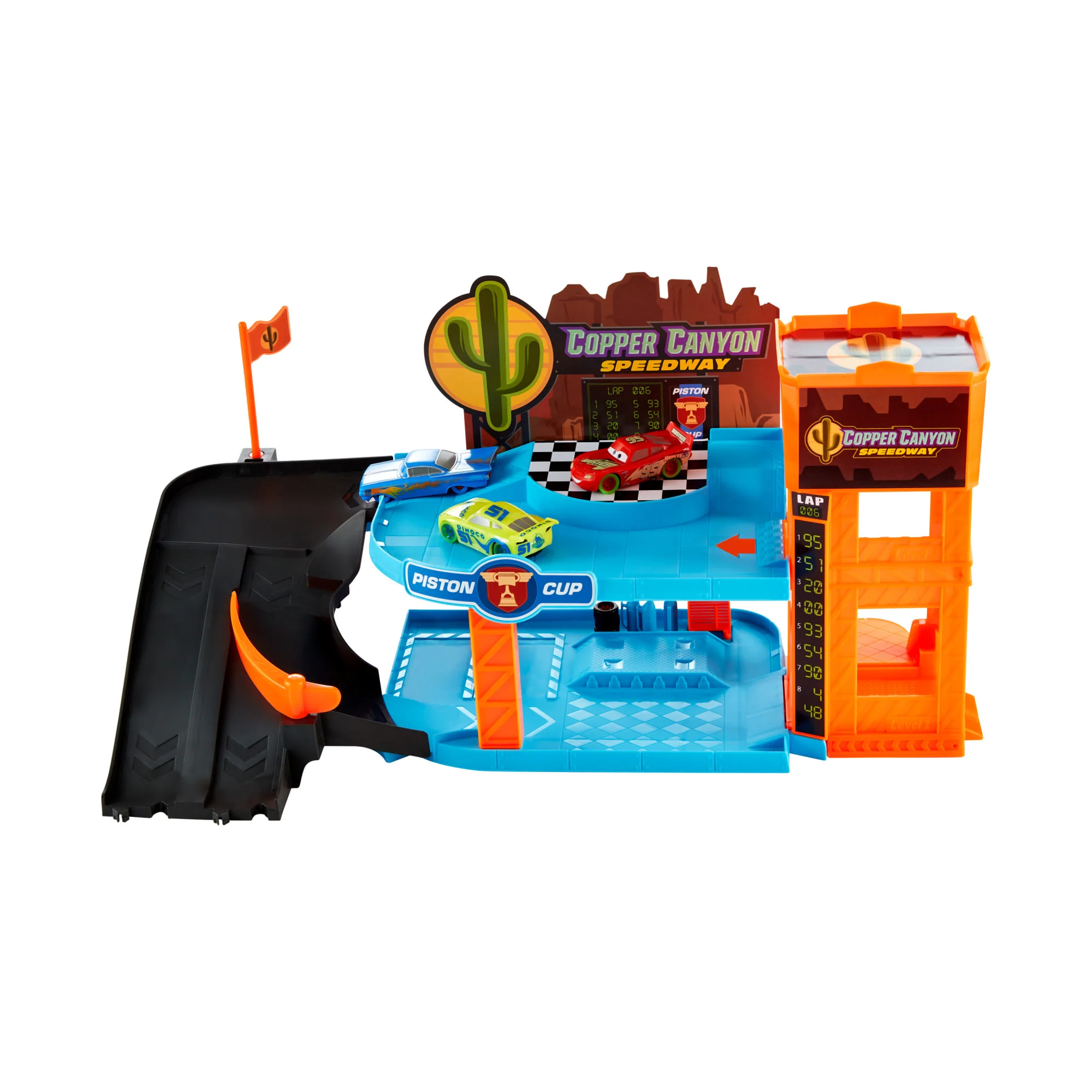 Disney · Pixar Cars-Garage Phosphorescent Copper Canyon-Coffret Avec Véhicules Phosphorescents à L’Échelle 1/55 - Image 3