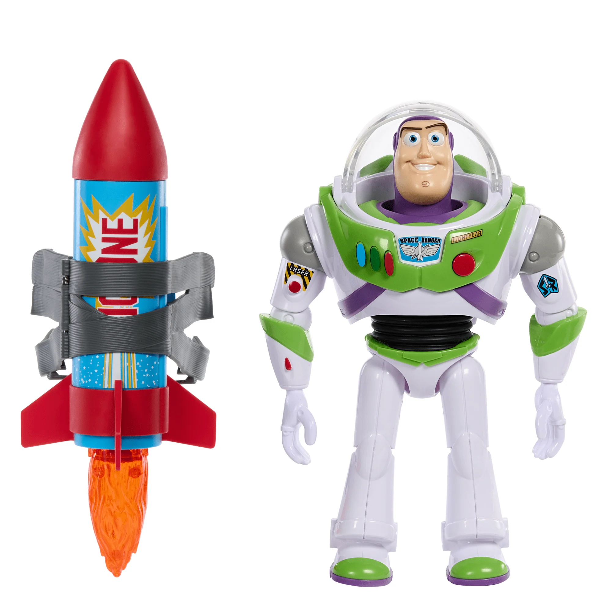 Disney Pixar Toy Story Figura de Acción Buzz con Cohete 12" - Image 4