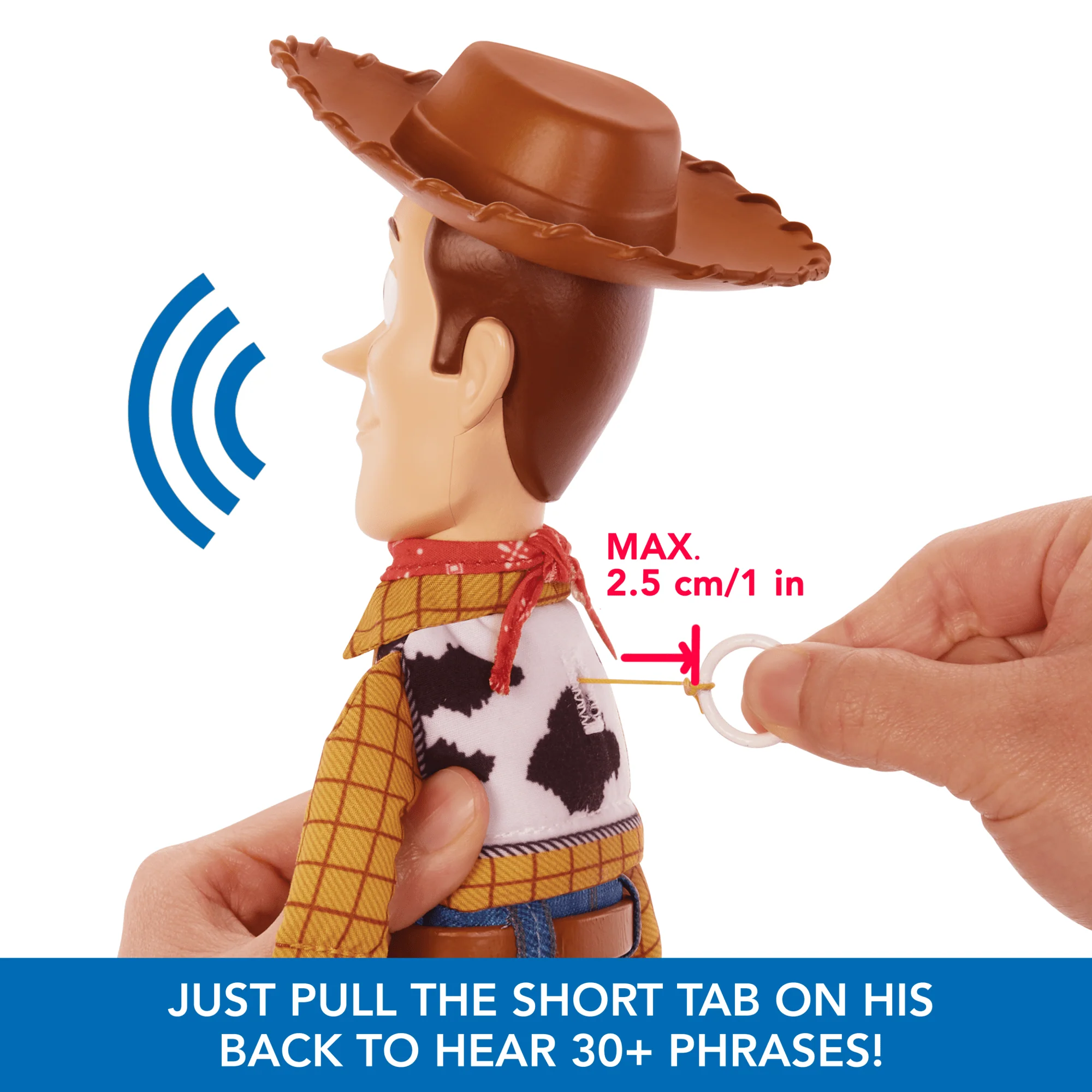 Disney And Pixar Toy Story Roundup Fun Woody Large Talking Figure, 12 inch - Image 3