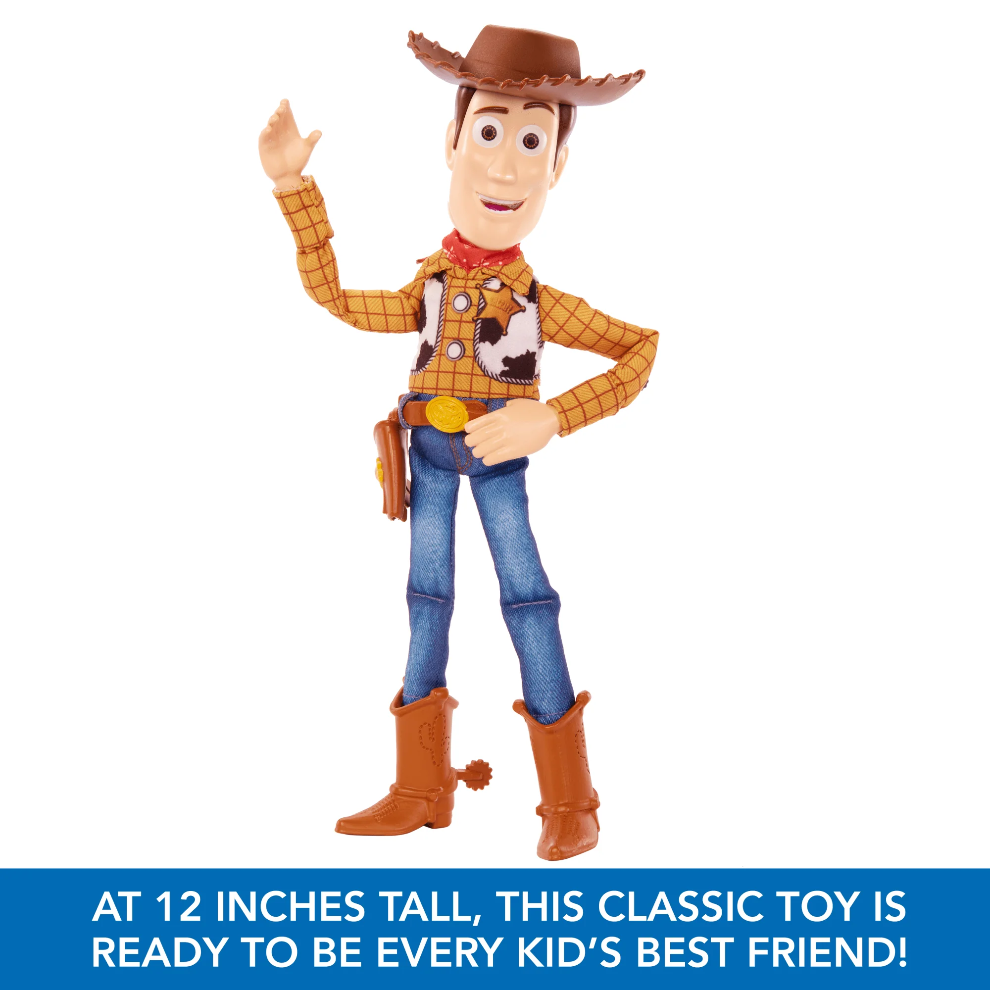 Disney And Pixar Toy Story Roundup Fun Woody Large Talking Figure, 12 inch - Image 5