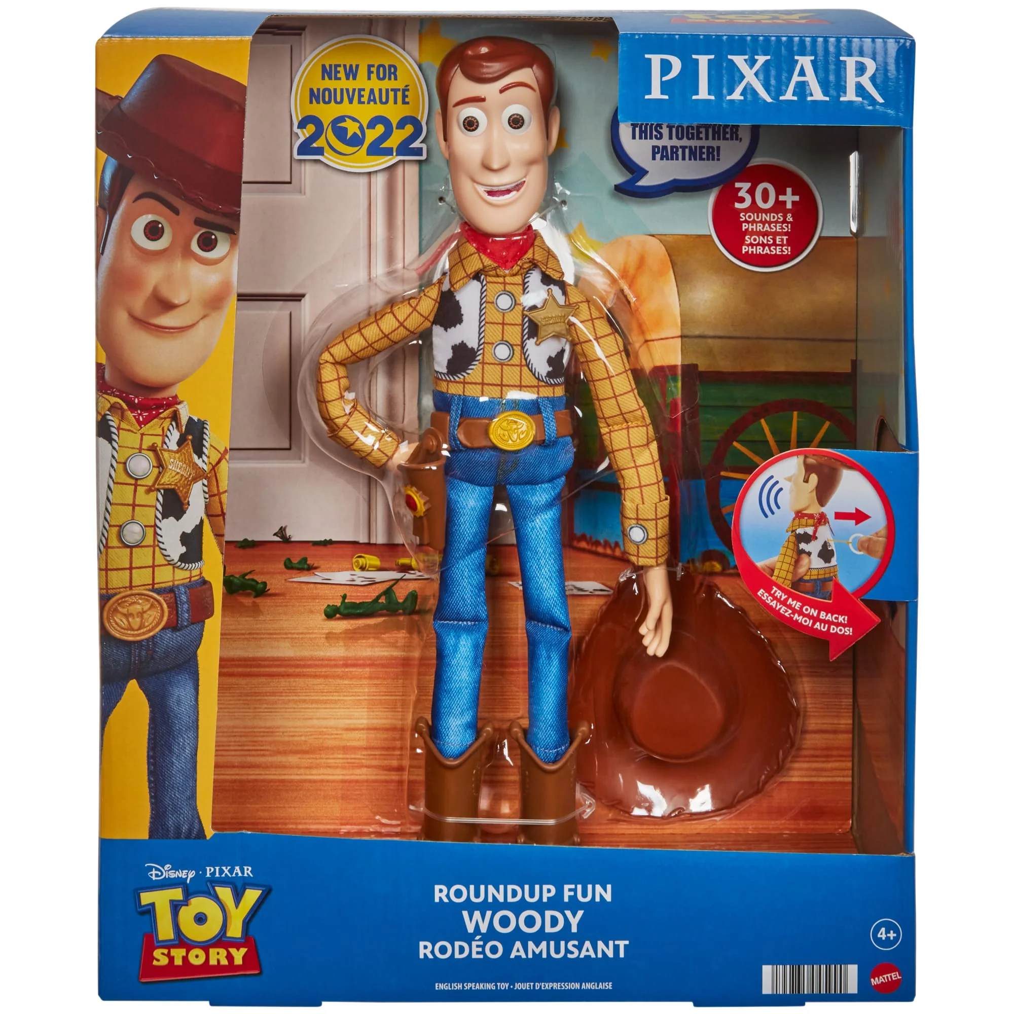 Disney And Pixar Toy Story Roundup Fun Woody Large Talking Figure, 12 inch - Image 6