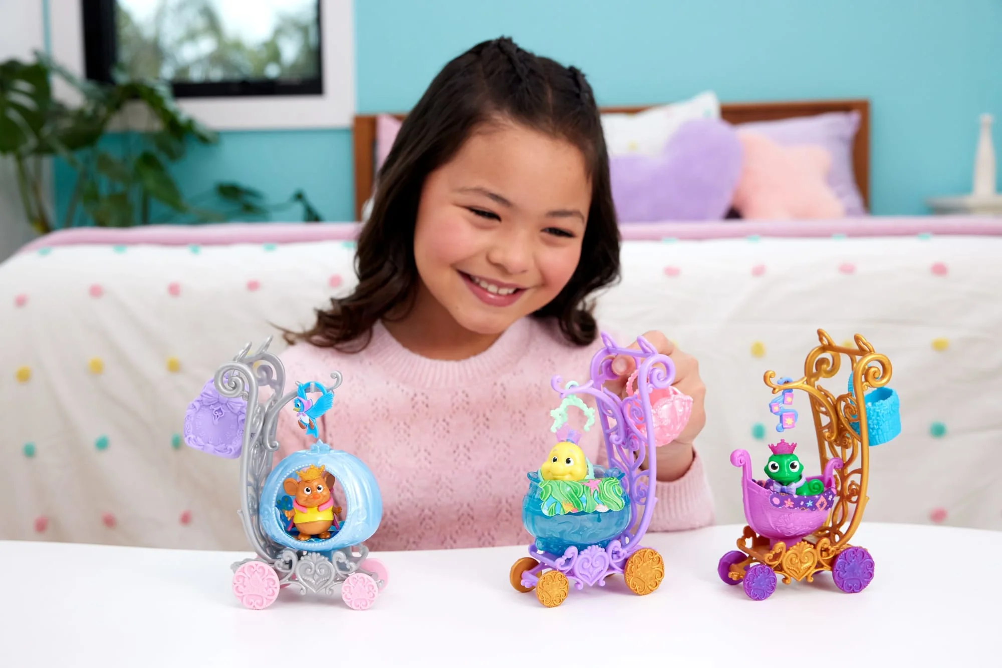 Disney Princesa Conjunto de Brinquedo Carrinho de Animais - Image 2