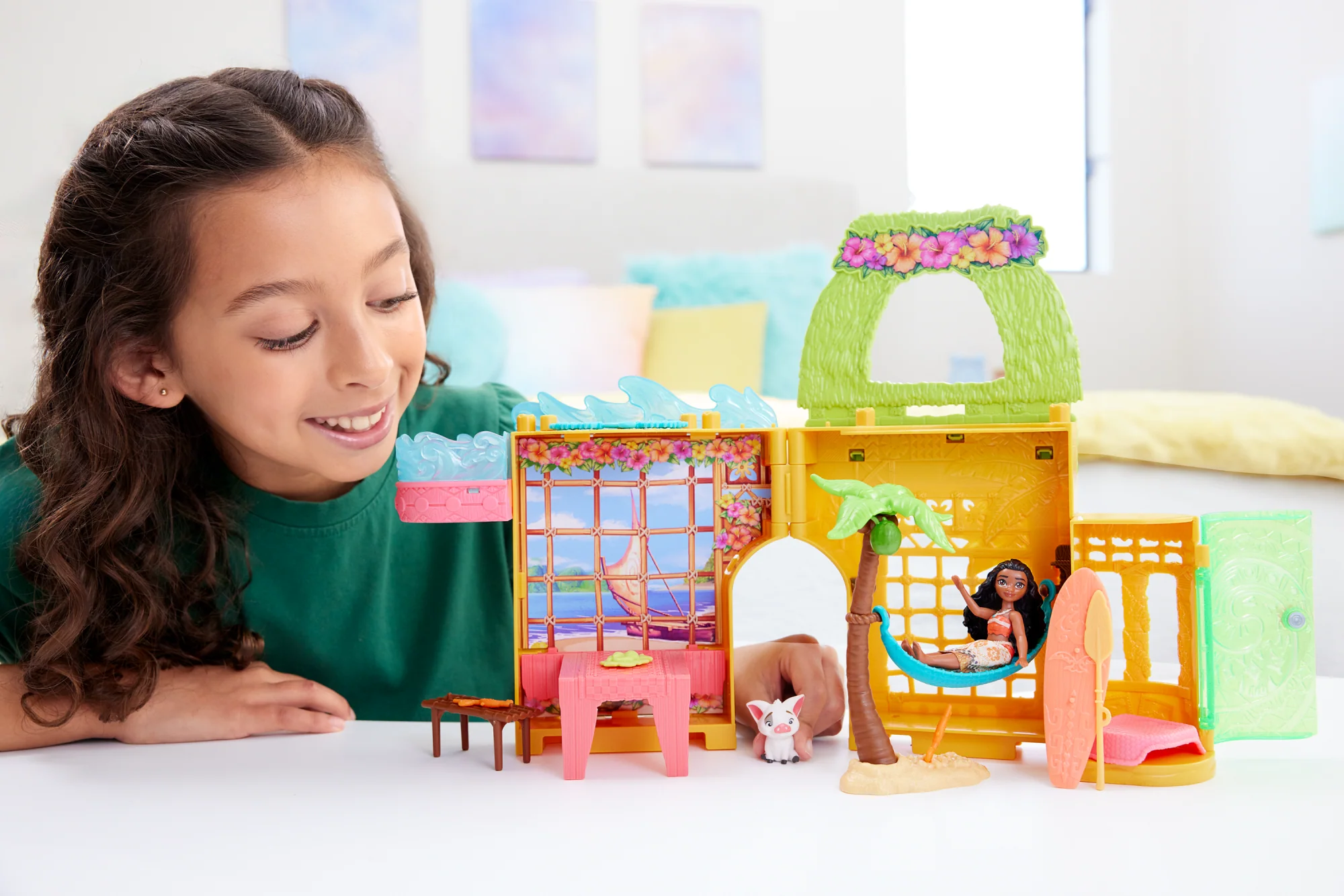 Disney Princesa Conjunto de Brinquedo Castelo Moana Empilhável - Image 2