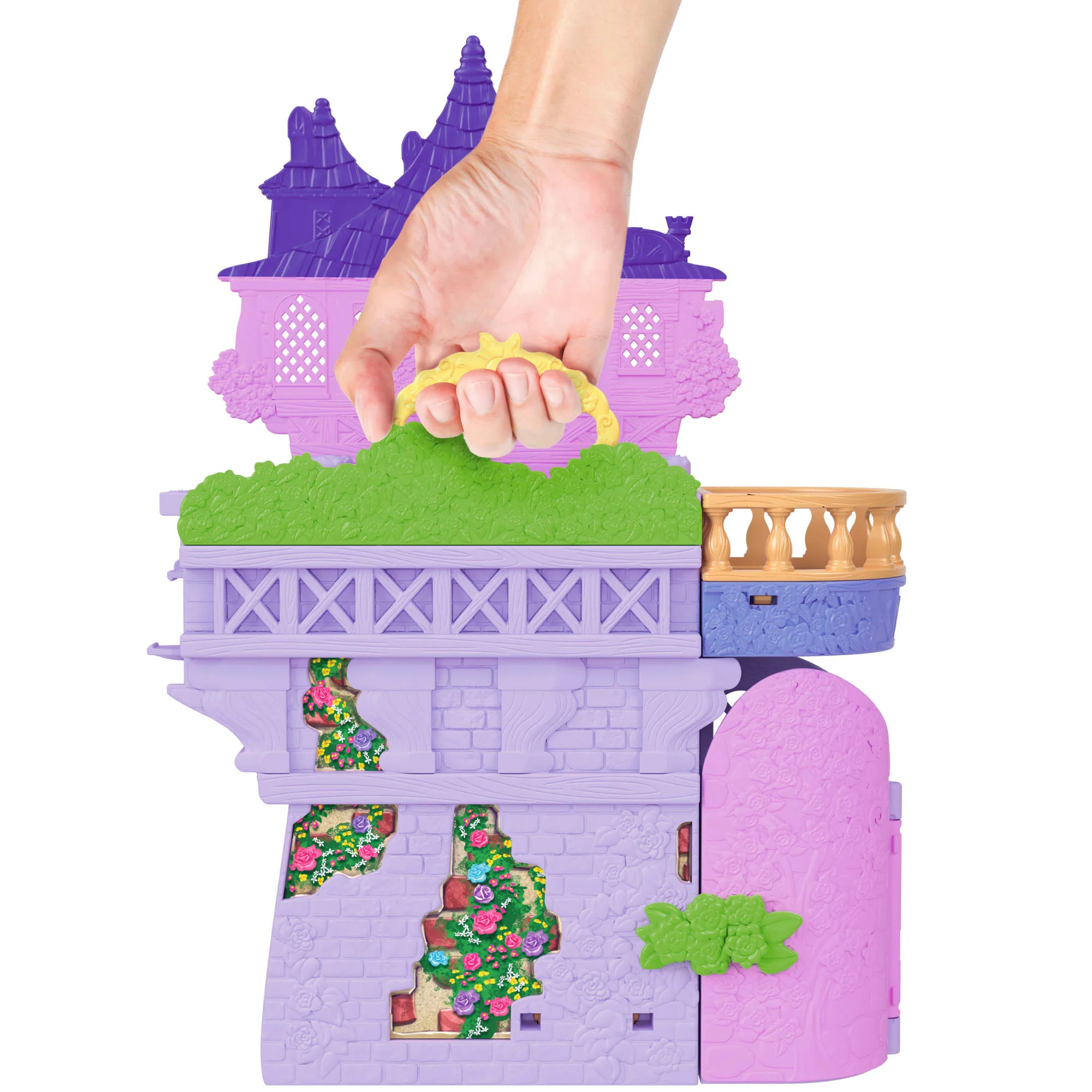 Disney Princesa Conjunto de Brinquedo Castelo Rapunzel Empilhável - Image 3
