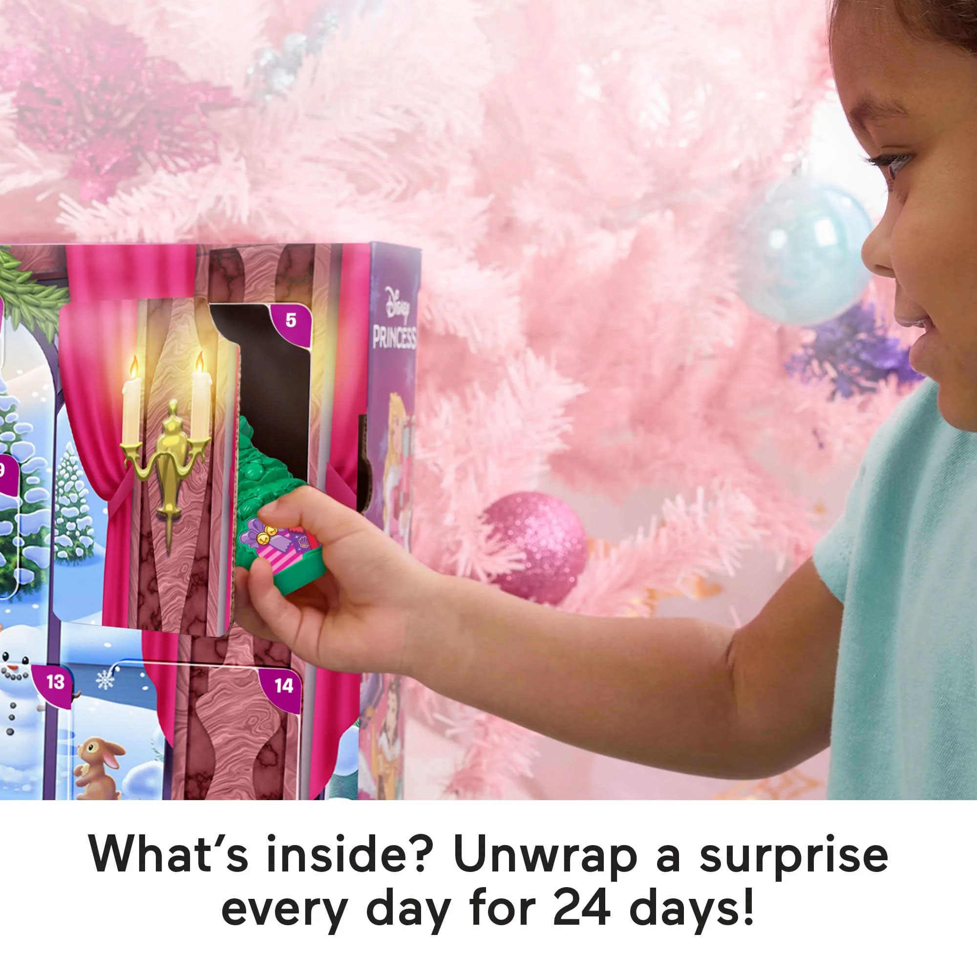 Fisher-Price Little People Disney Princess 2025 Advent Calendar For Toddlers & Kids, 24 Toys - Image 3