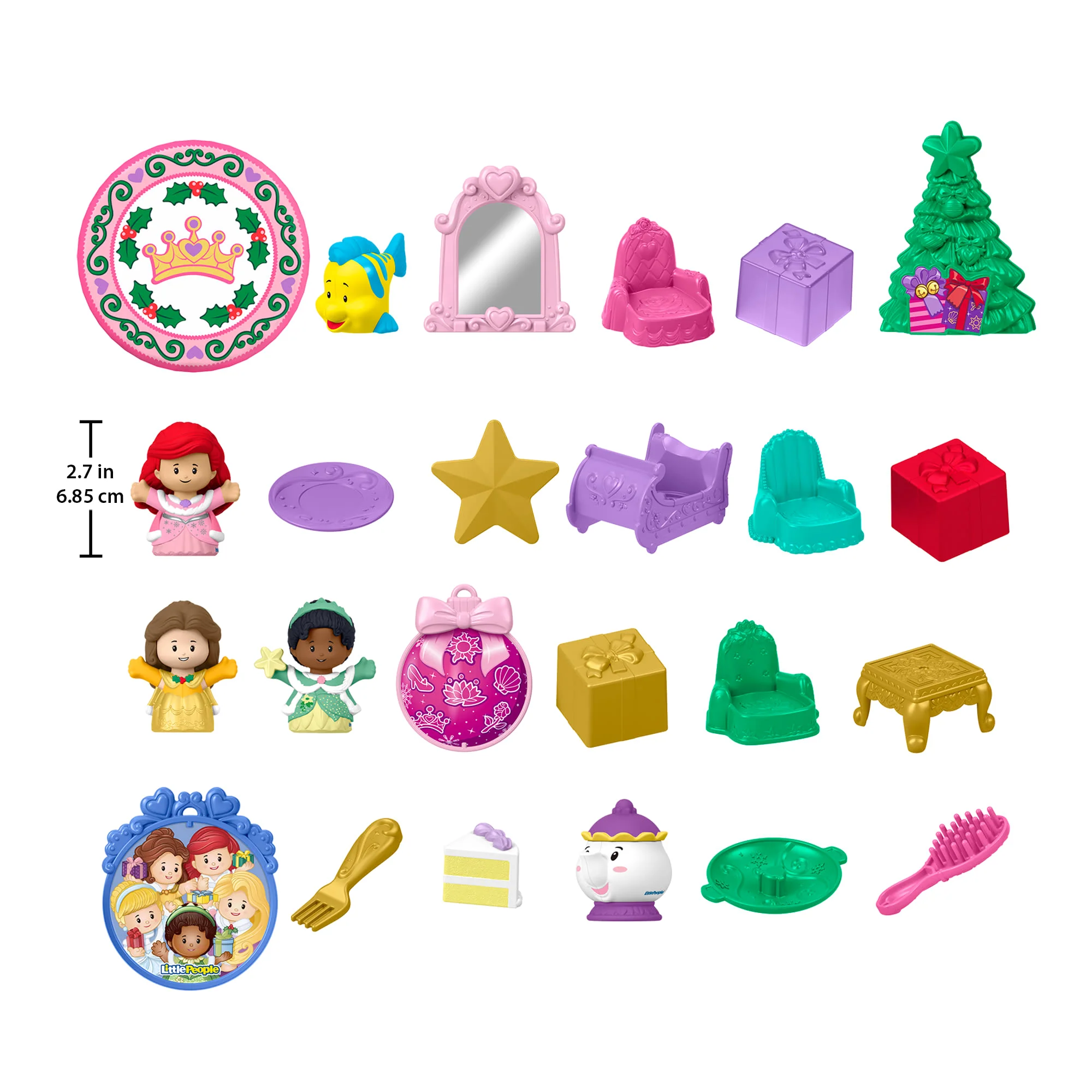Fisher-Price Little People Disney Princess 2025 Advent Calendar For Toddlers & Kids, 24 Toys - Image 6