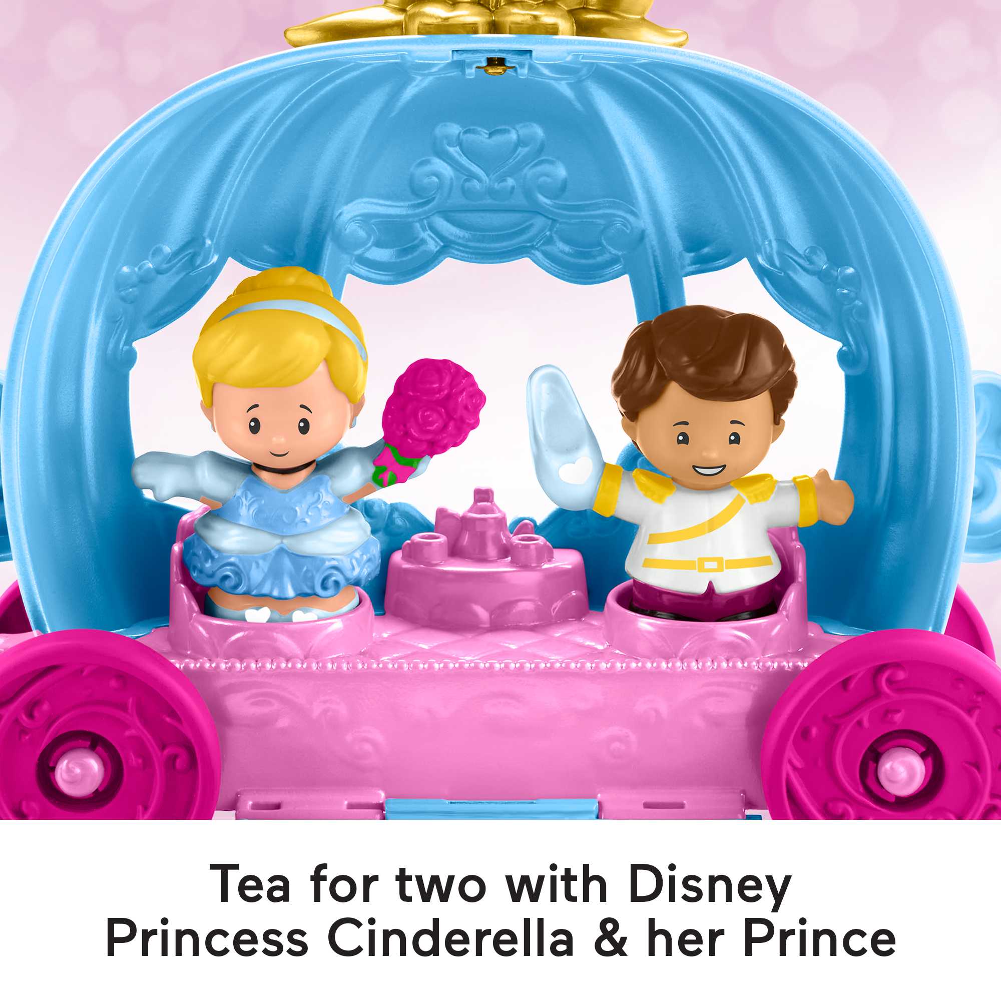 Disney Princess Cinderella's Dancing Carriage Playset By Little People - Image 4