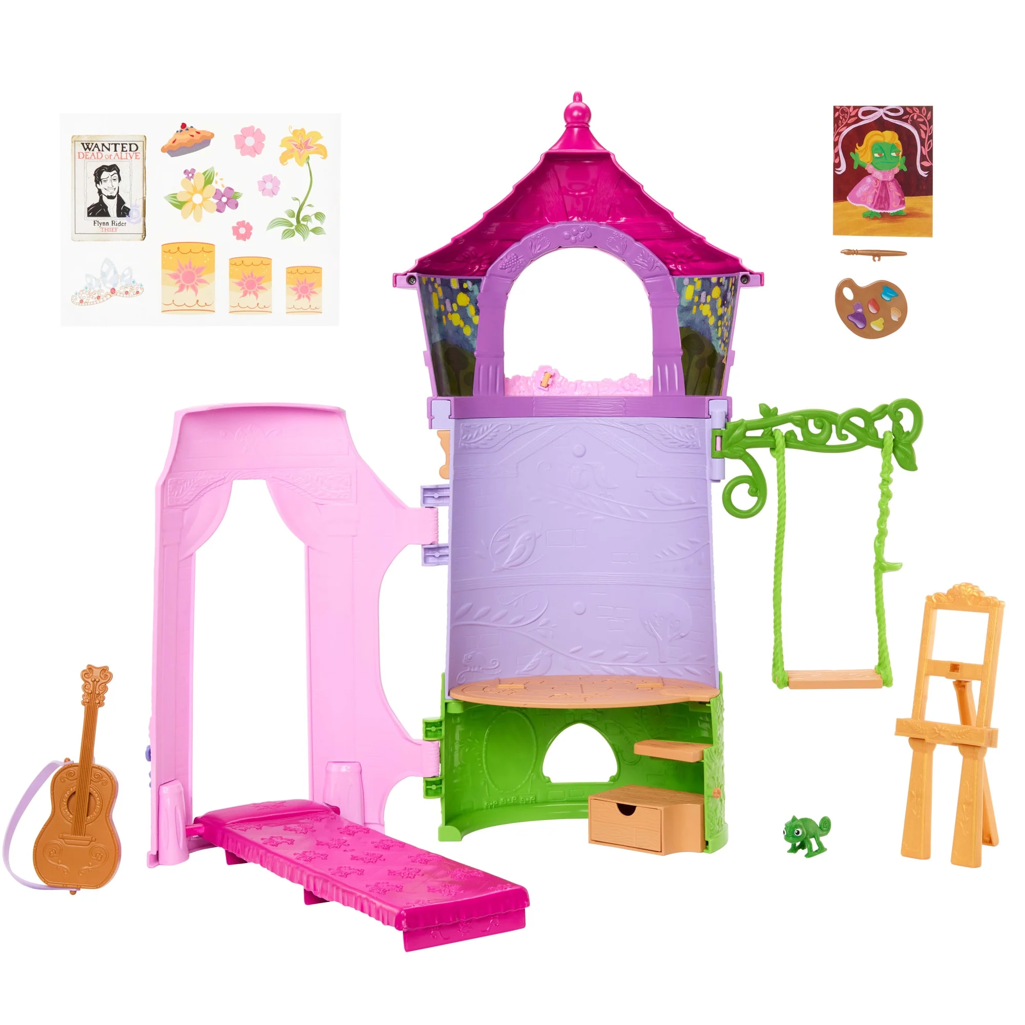 Disney Princess Enchanted Stories Rapunzel's Tower Playset With 6 Play Areas, Pascal Figure & 5 Accy - Image 5